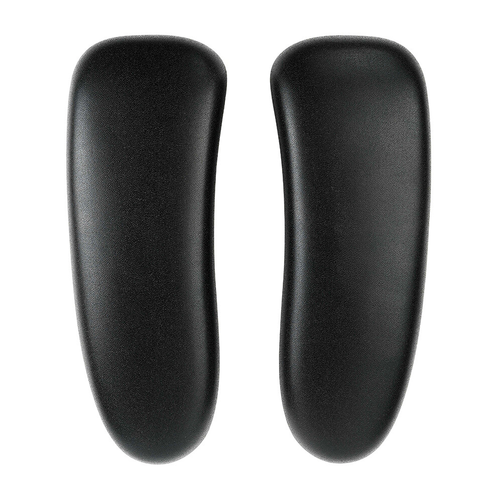 Vinyl Armpad Caps For Herman Miller Remastered Aeron Chair 1 pair Graphite/Black