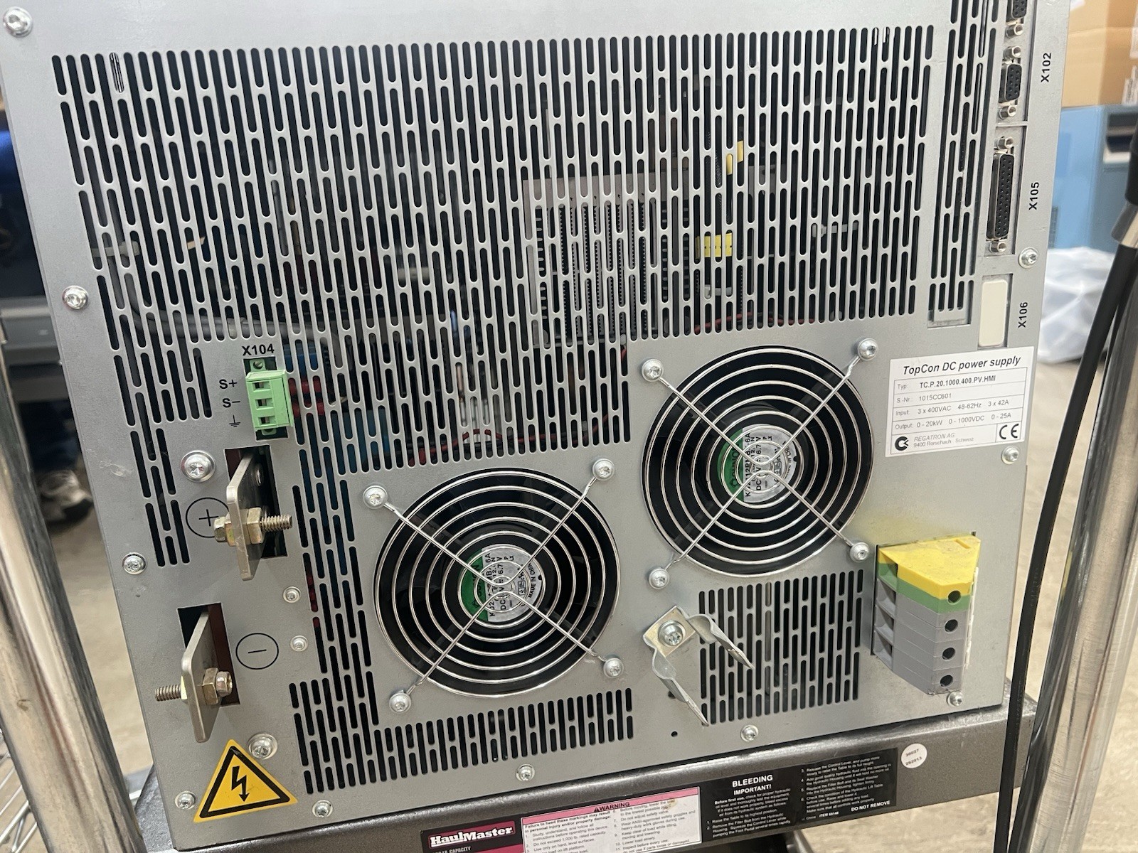Regatron TopCon DC Power Supply TC.P.20.1000.400.PV.HMI 20kW 0-1000V 0-25A