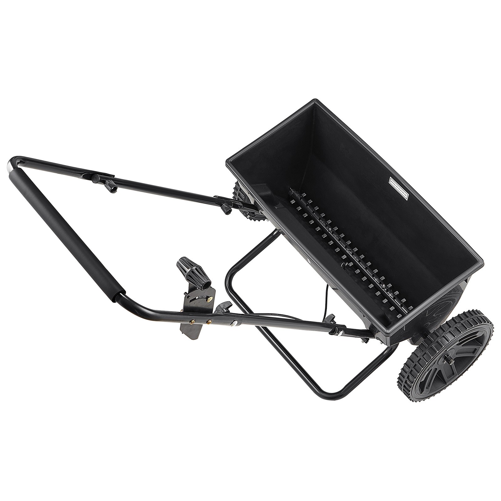 VEVOR Walk-Behind Push Spreader 50LB Capacity Lawn Drop Spreader 10 Settings