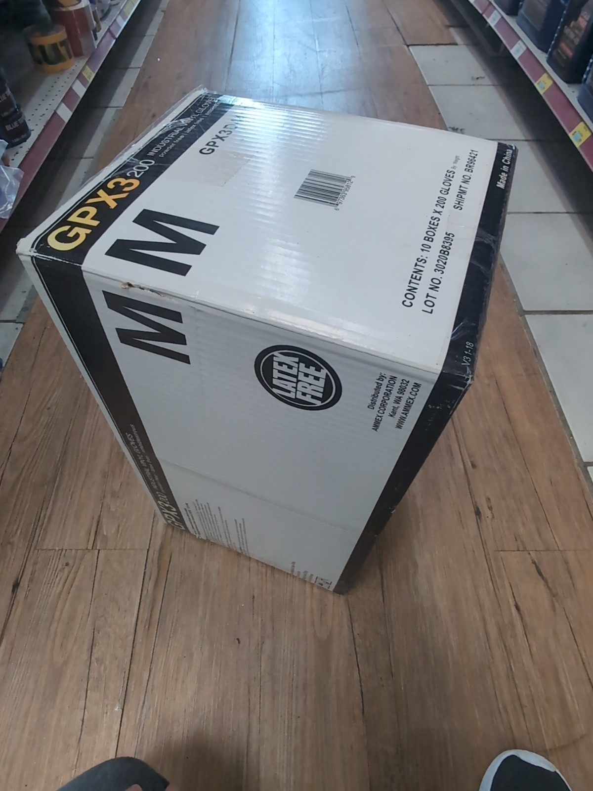 GPX3200 Industrial Vinyl Gloves – GPX3D44100 – MEDIUM – CASE OF 10 BOXES
