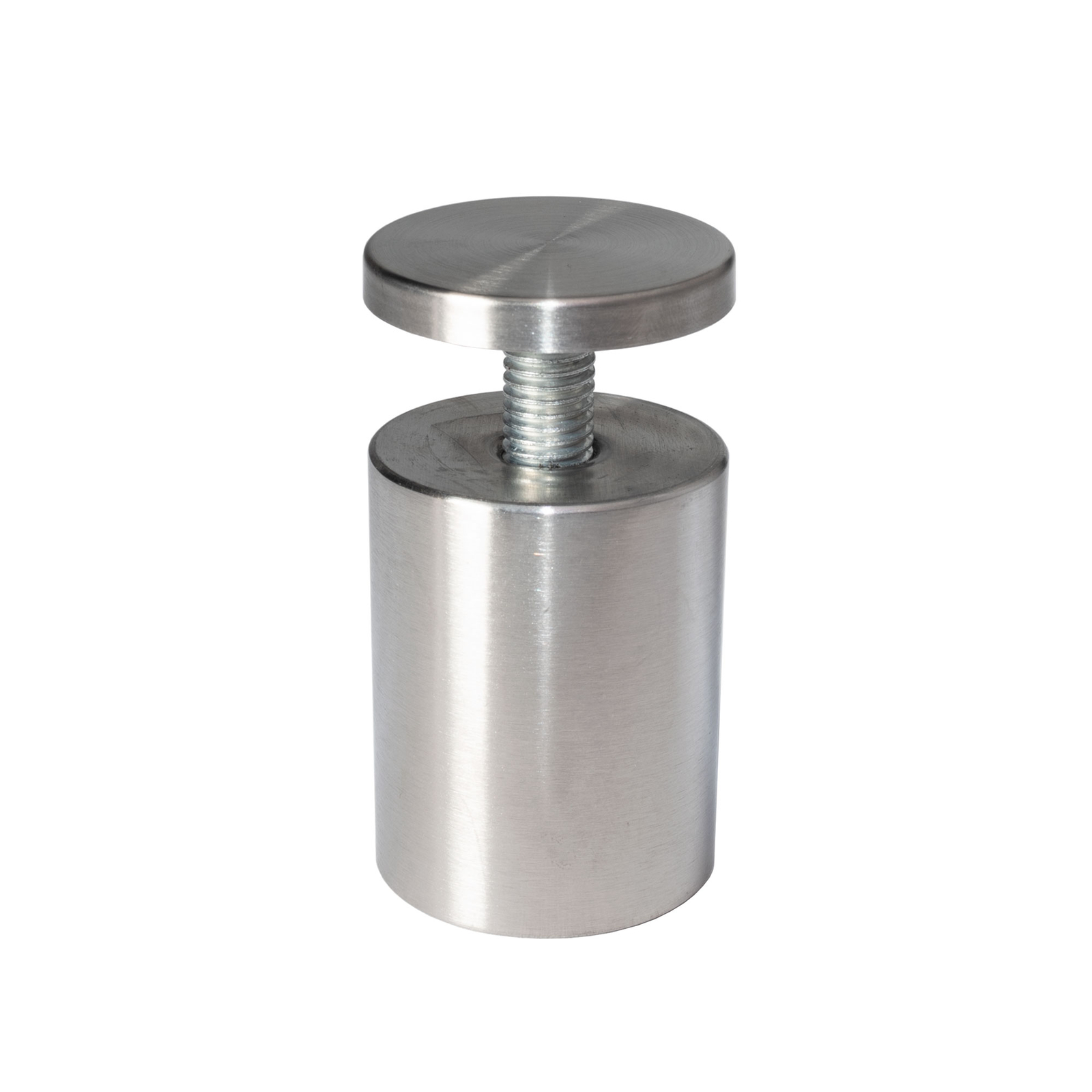 Stainless Steel Standoff 1-1/2 Inch Diameter x 2 Inch Barrel Length Brushed