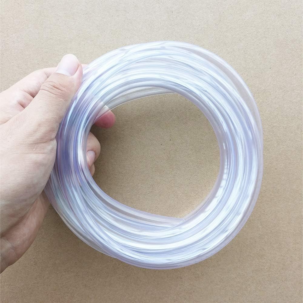 PVC Vinyl Tubing Hose 10mm OD 8mm ID 3M Clear Rainwater Hydroponics Aquarium