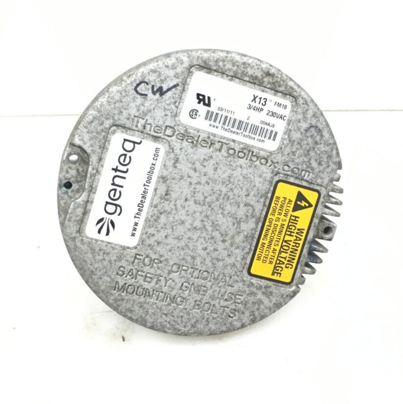 Genteq X13 ECM FM18 230VAC 3/4HP CW LE rotation used FREE shipping #Z607
