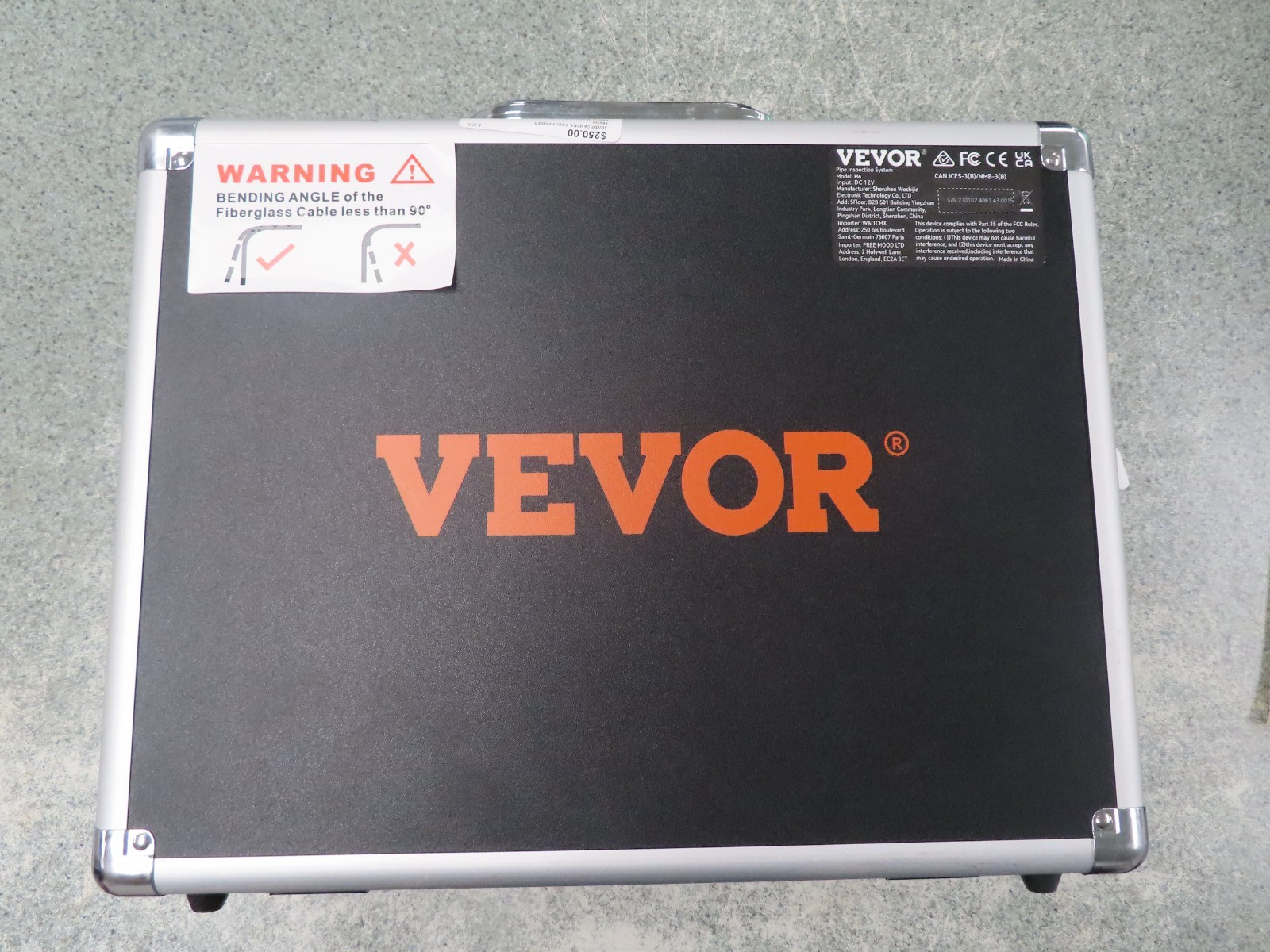 VEVOR Sewer Pipe Camera 7 in. Screen Pipeline Inspection Camera 98 ft. with DVR