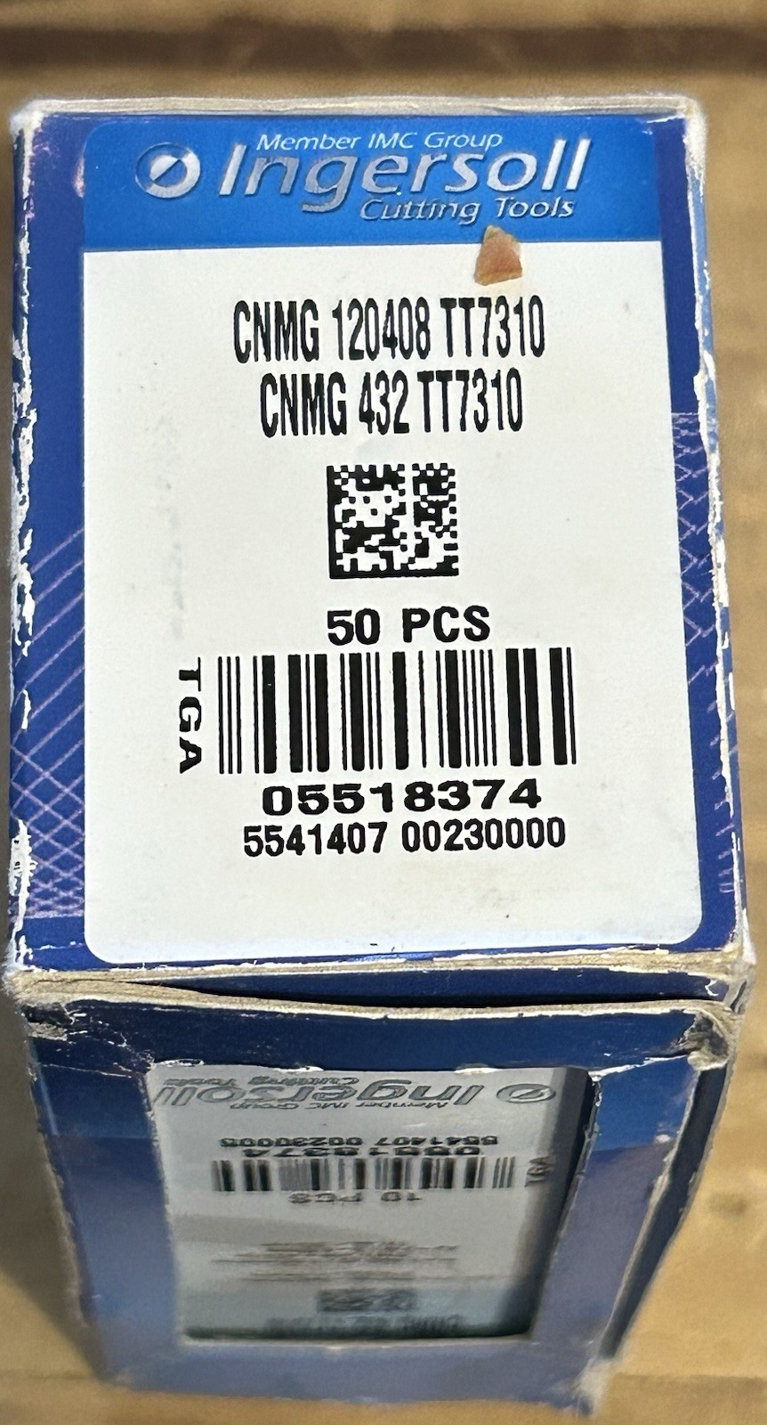Ingersoll CNMG432 TT7310 Carbide Turning Insert Medium-Heavy Machining 50 Count