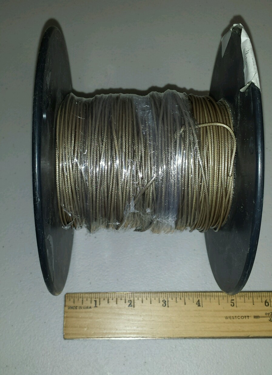 (254 FT Lot) M17/93-00001 28Awg Silver Shielded Coaxial Cable 1/C MIL-C-17/131
