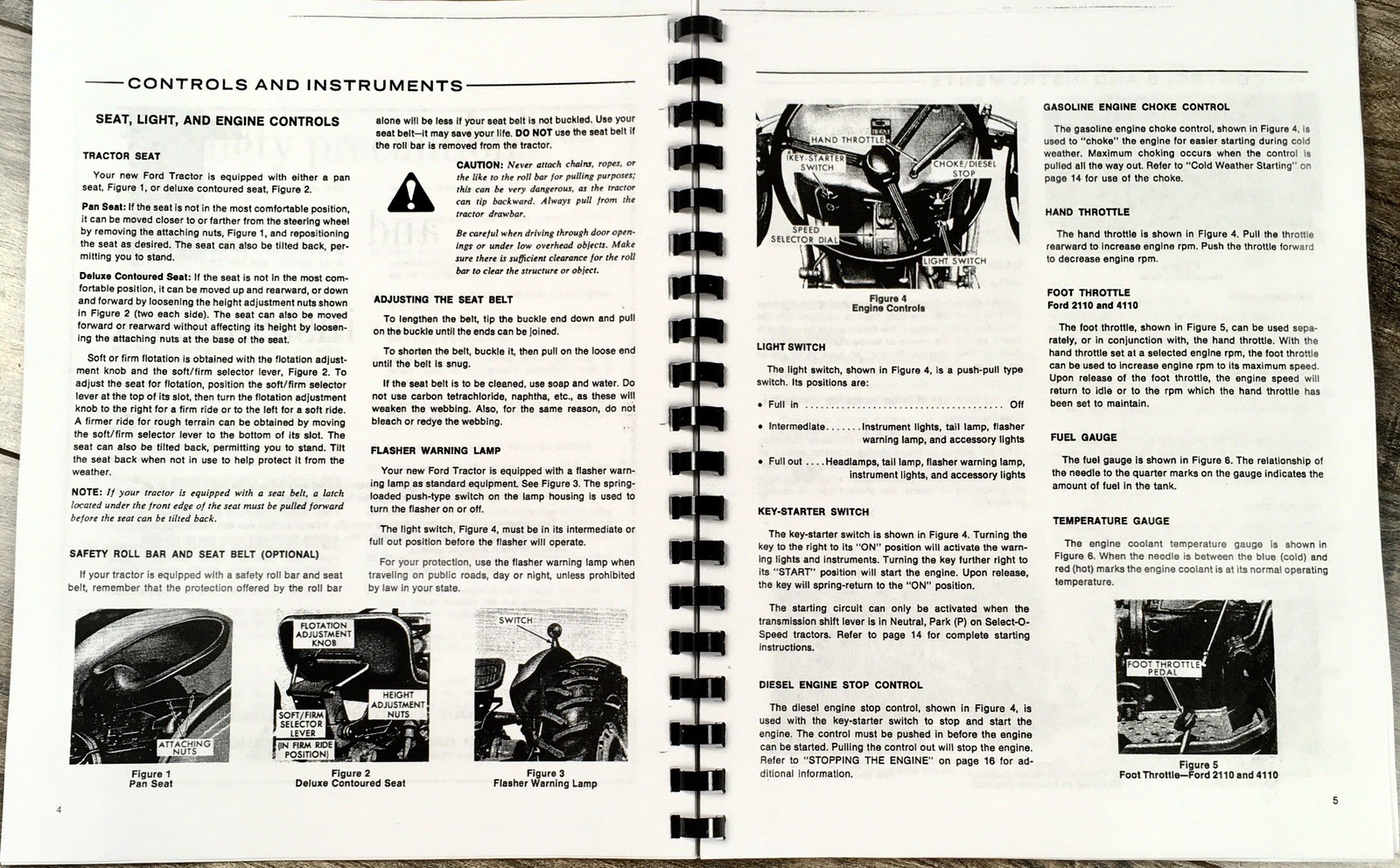 Operators Manual for Ford 2000 3000 4000 5000 Tractor Owners Book Maintenance