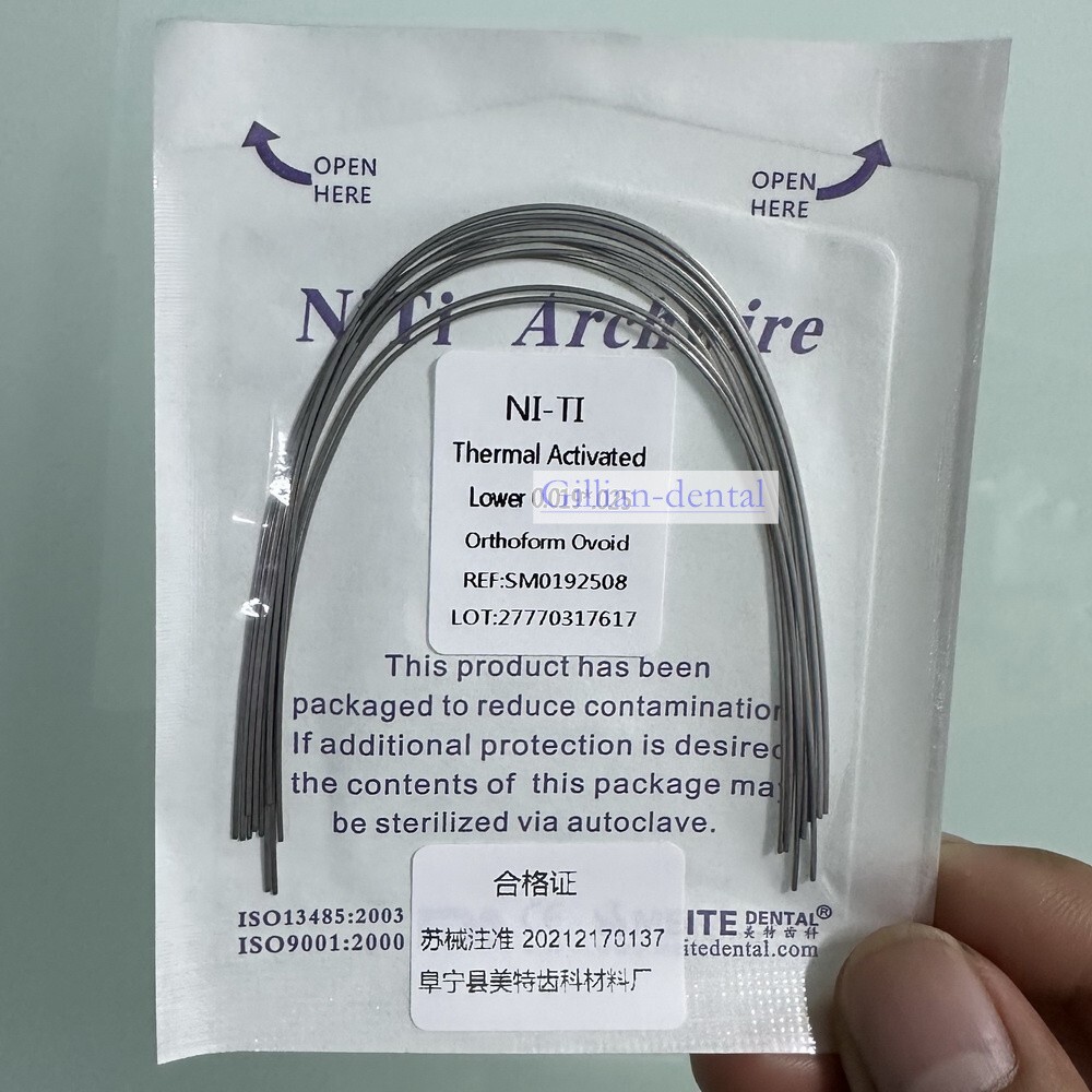 Dental Ortho Thermal Activated Arch Wire Rectangular Ovoid/Natural Form Wires