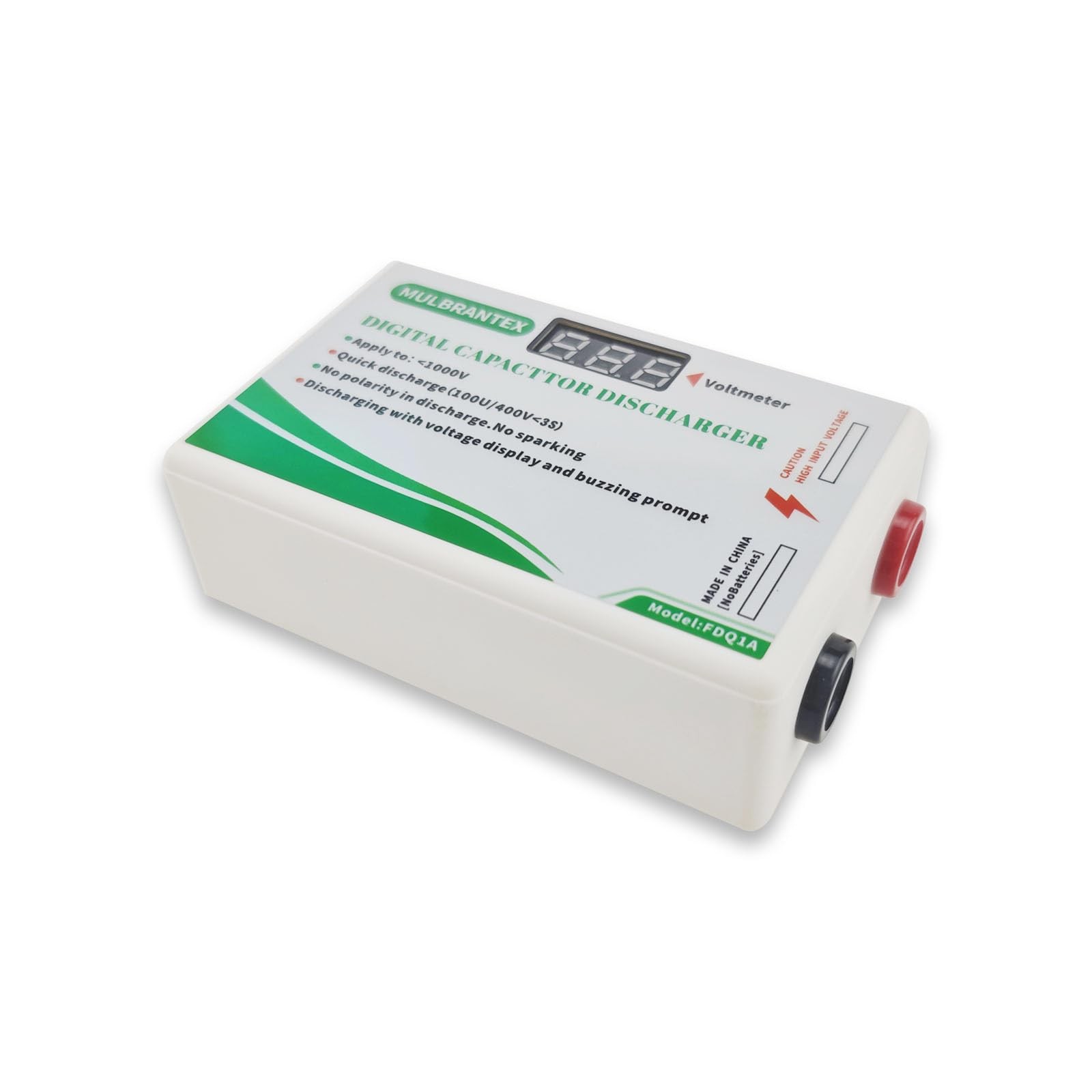 Digital Capacitor Discharge Tool with Voltmeter Display, max Display 999, 10-…