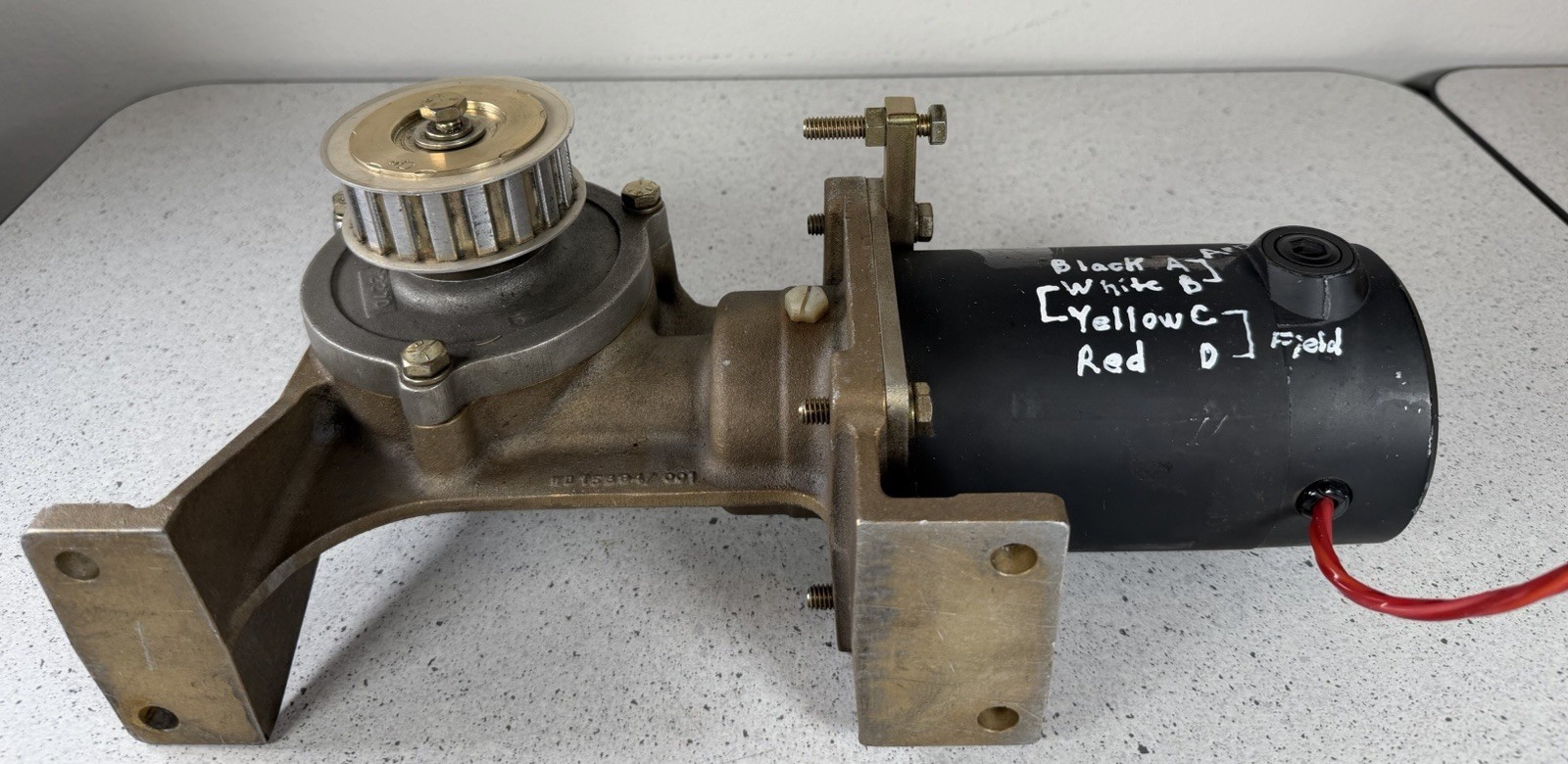 No Name Right Angle Motor Eng. WD15304/001 (WC15087/00*) Untested!!