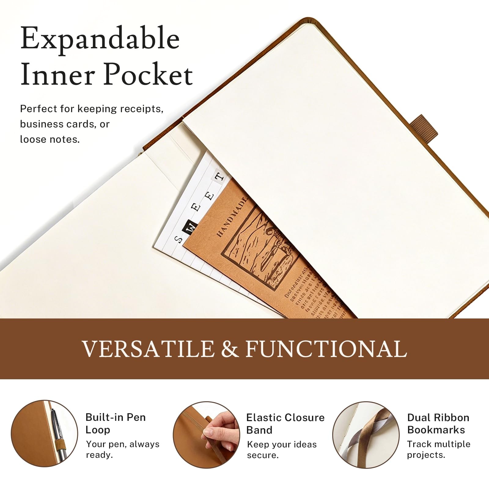 PAGELYST Journal Notebook A5 Lined Classic Color 4 Pack