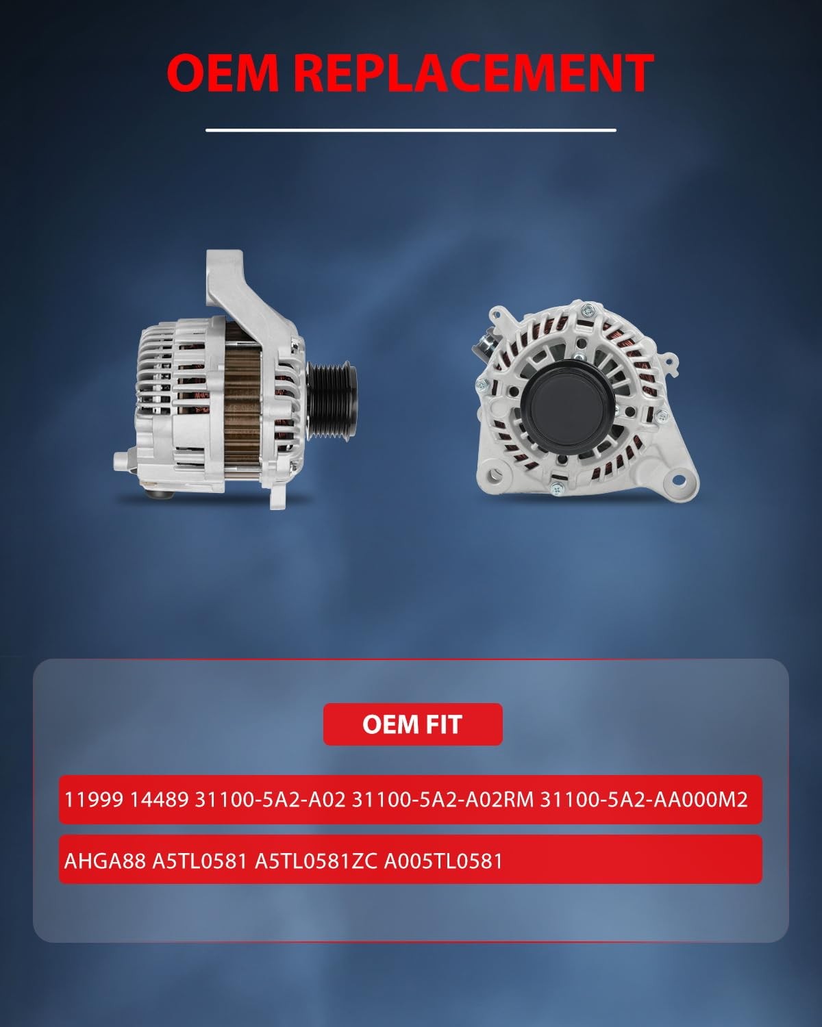 New Car Alternator Replacement for 2013-2017 Honda Accord 31100-5A2-A02