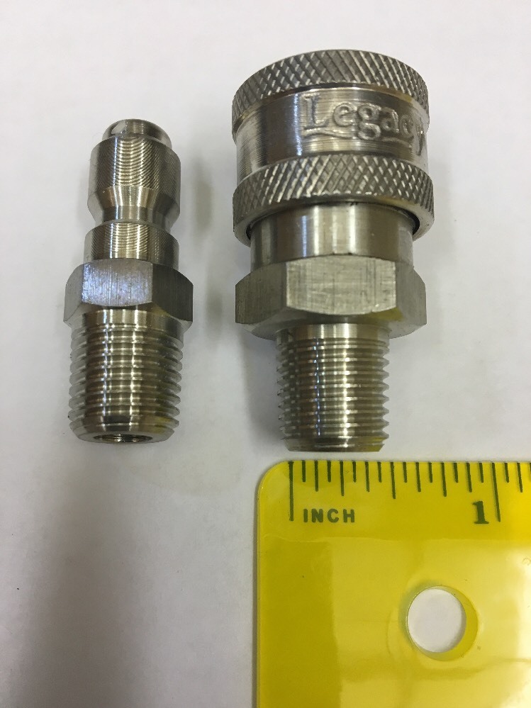 Stainless 1/4 Quick Coupler W/Plug 1/4 6000 psi – 8.707-110.0 Pressure Washer