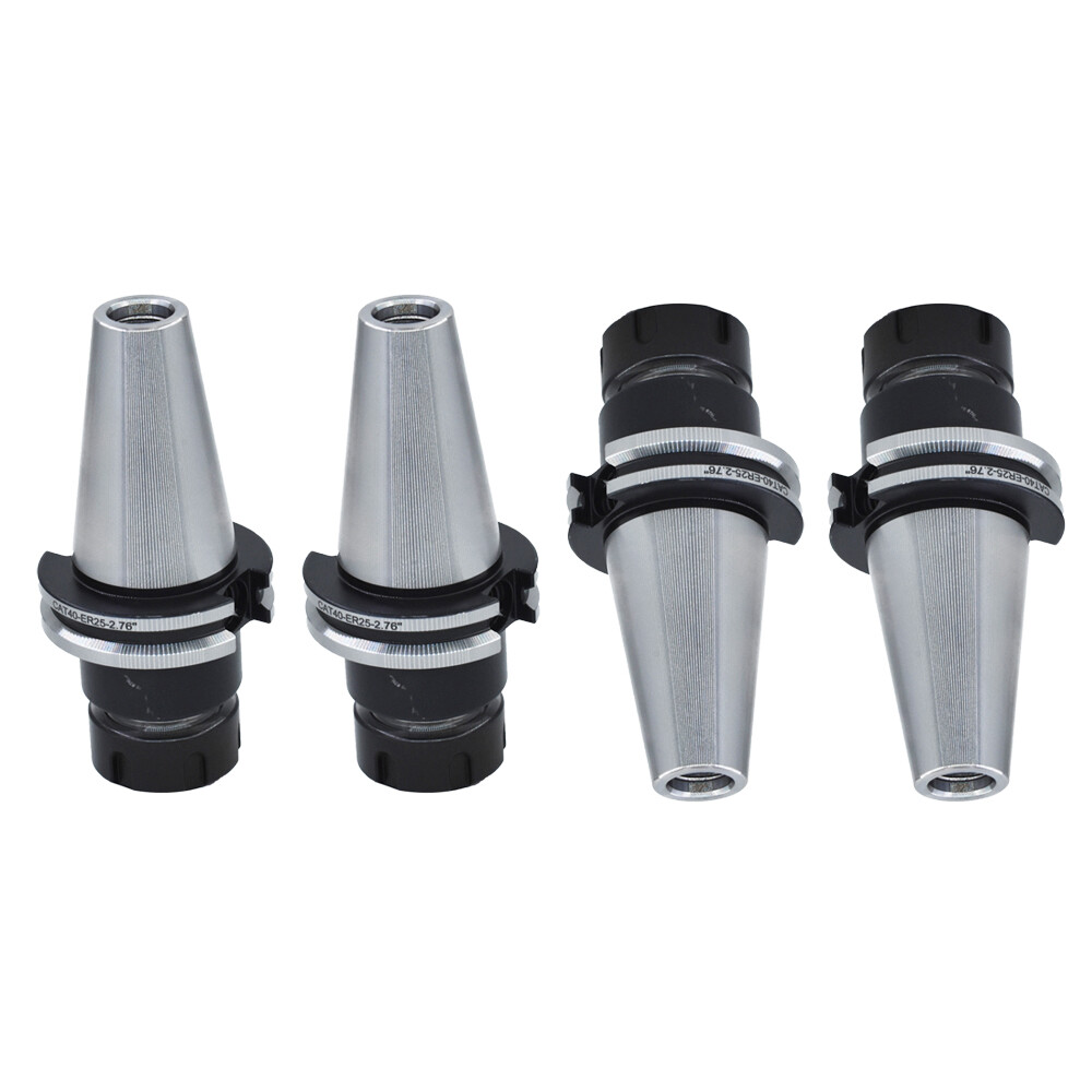 8×CAT40 ER25 Collet Chuck W. 2.76″ Gage Length 4 Chucks Tool Holder Set New