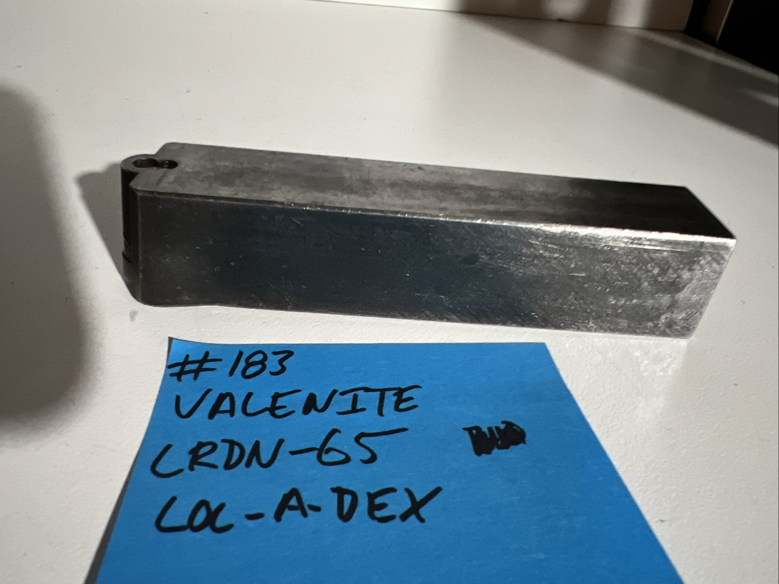 valenite LRDN-65 indexible carbide lathe toolholder 5”OAL 1”Shank Turning Round