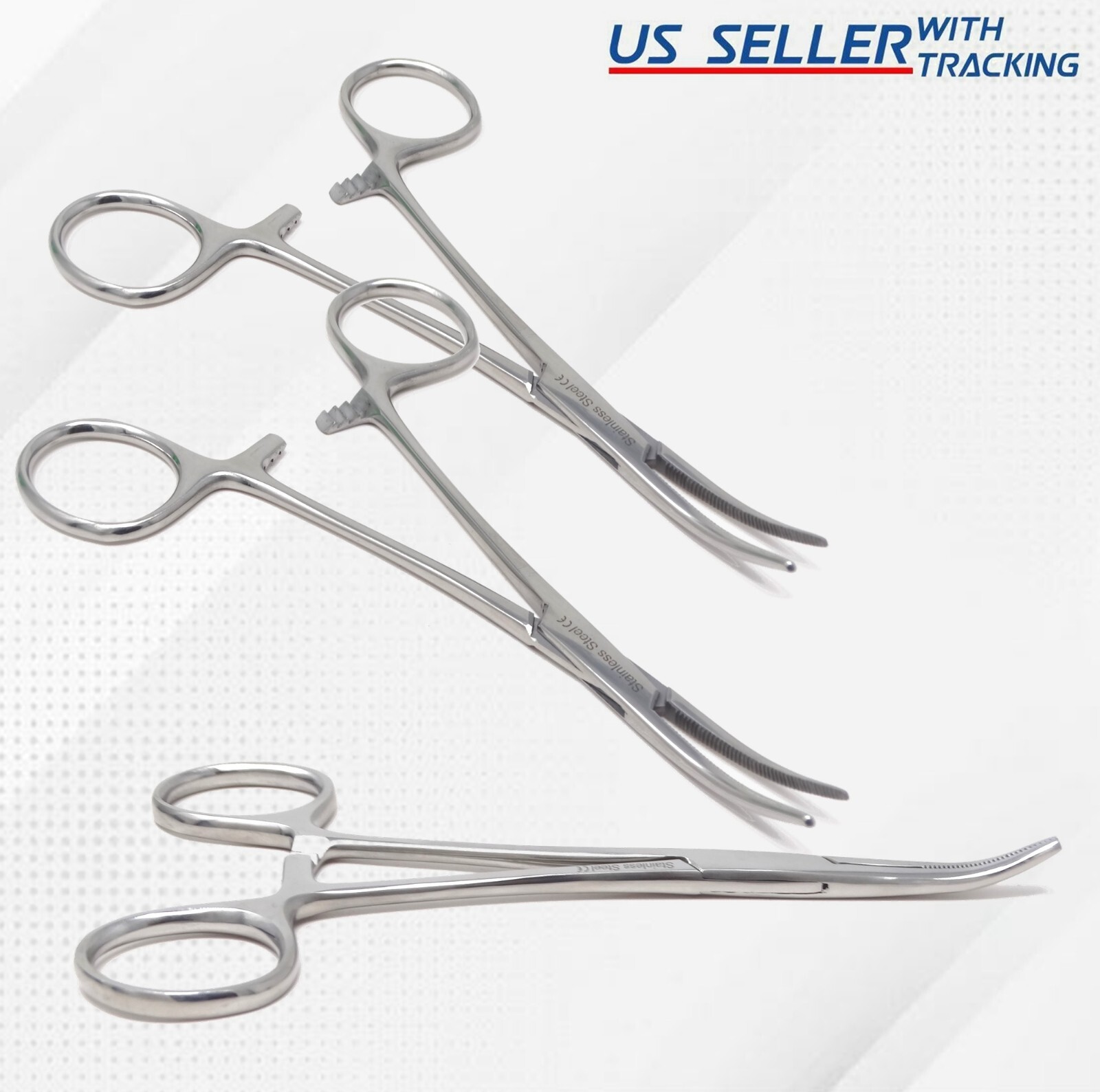 3 O.R GRADE MOSQUITO HEMOSTAT LOCKING FORCEP 5″ CURVED SERRATED TP