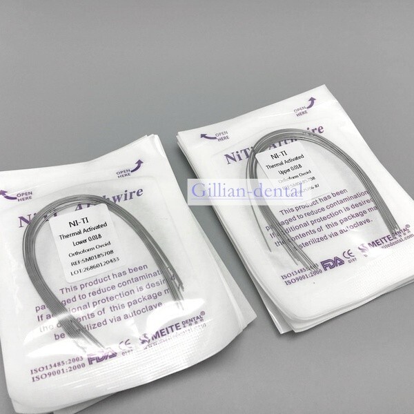 Dental Ortho Thermal Activated Arch Wire Rectangular Ovoid/Natural Form Wires