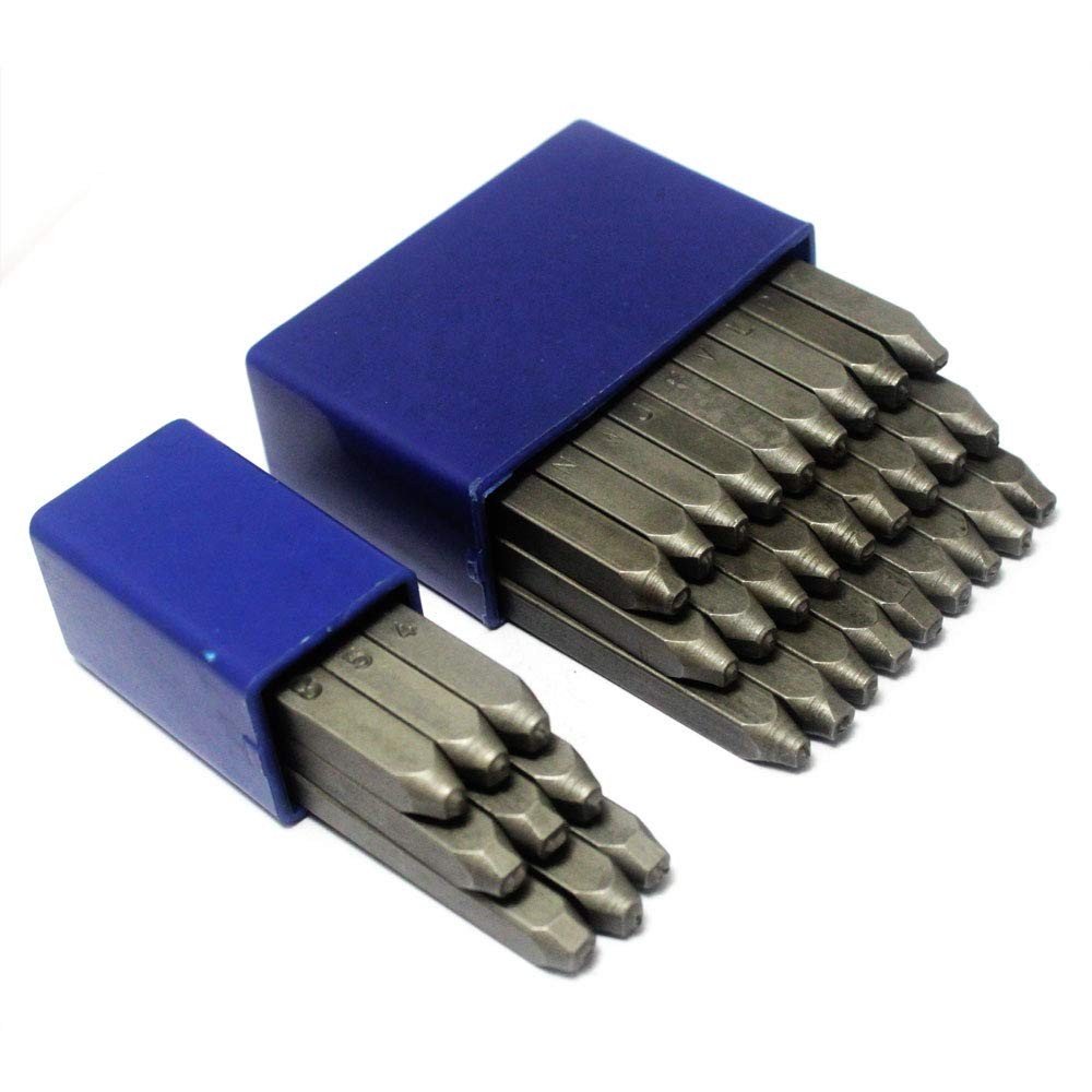 Oudtinx Number and Letter Stamp Set (36 Piece Punch Set/A-Z & 0-9) Industrial Gr