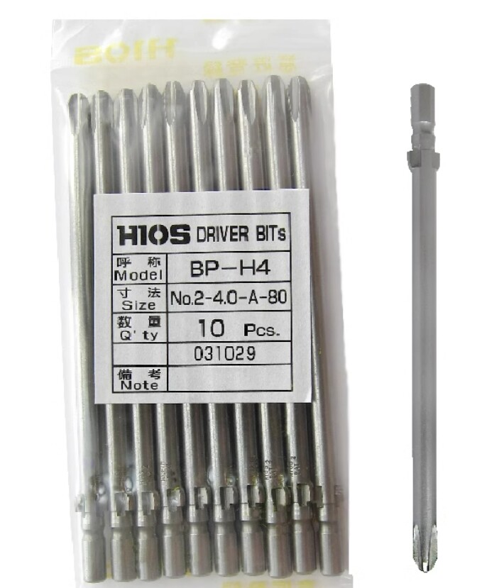 10pcs/pack NEW FIT FOR BP-H4 No.2-4.0-A-40/60/80/100/120/150 electric batch head