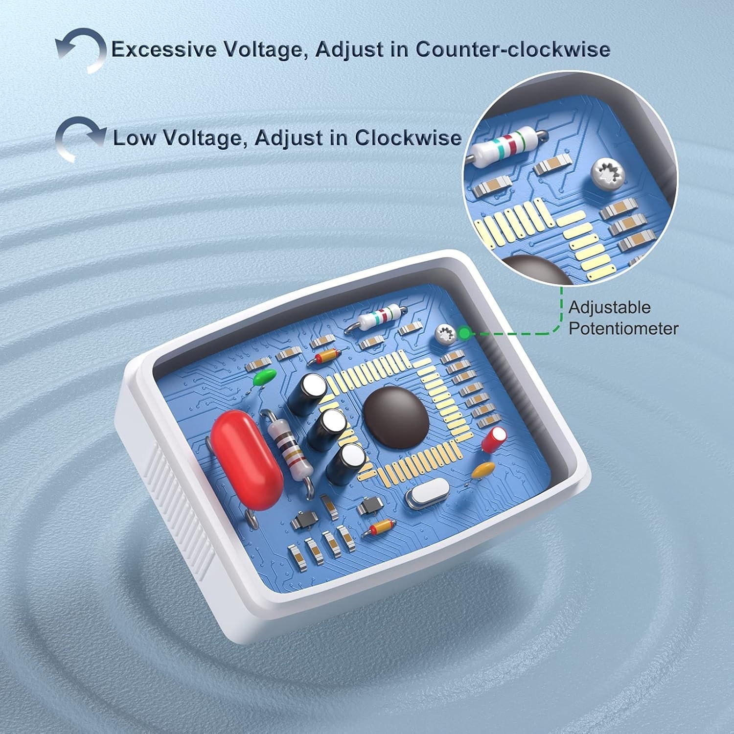 Precision 80-300V Digital Voltmeter with Adjustable Settings for Safe Appliances
