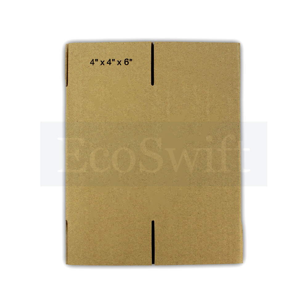 1-Box 4x4x6 EcoSwift Cardboard Packing Moving Shipping Box Corrugated Carton