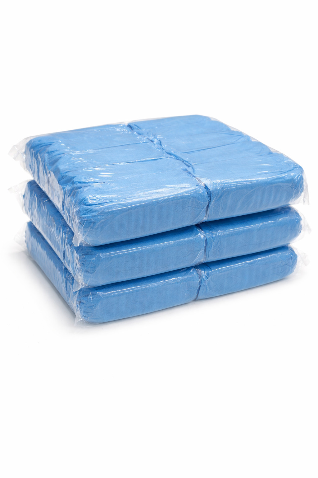 Blue Disposable Shoe Covers 100 Pack Non Woven Boot Covers Universal Fit