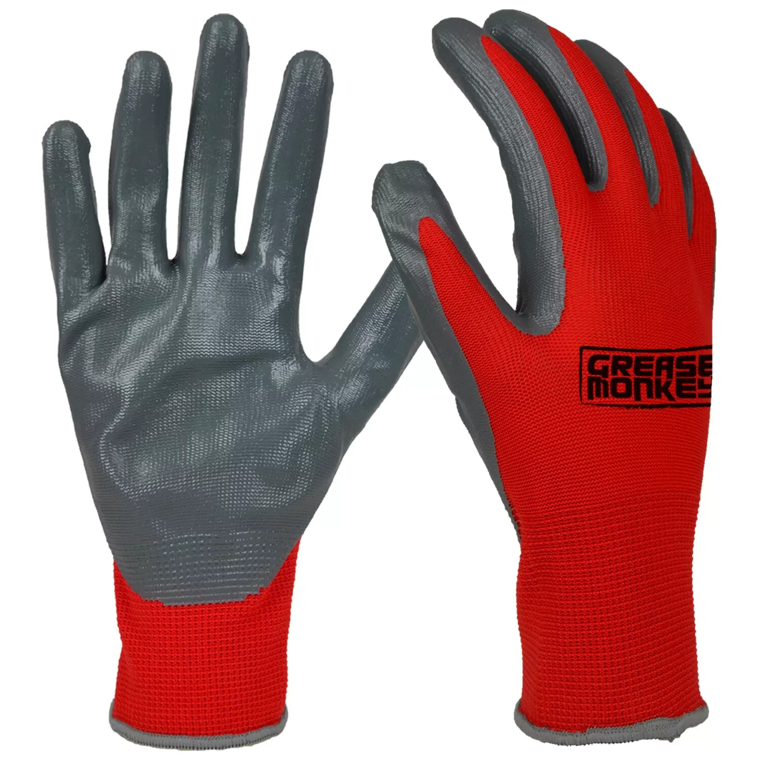 2 pack Grease Monkey Nitrile-Coated Work Gloves (15 pk.)