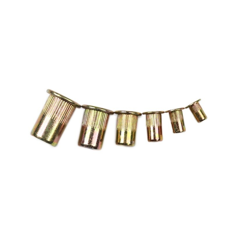 100/50pcs Carbon Steel Nutserts Rivet Nut Rivnut Nutsert M3 M4 M5 M6 M8 M10 M12