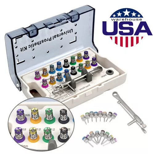Dental Universal Implant Kit Driver Abutment Hand Hex Screw driver Long+Short