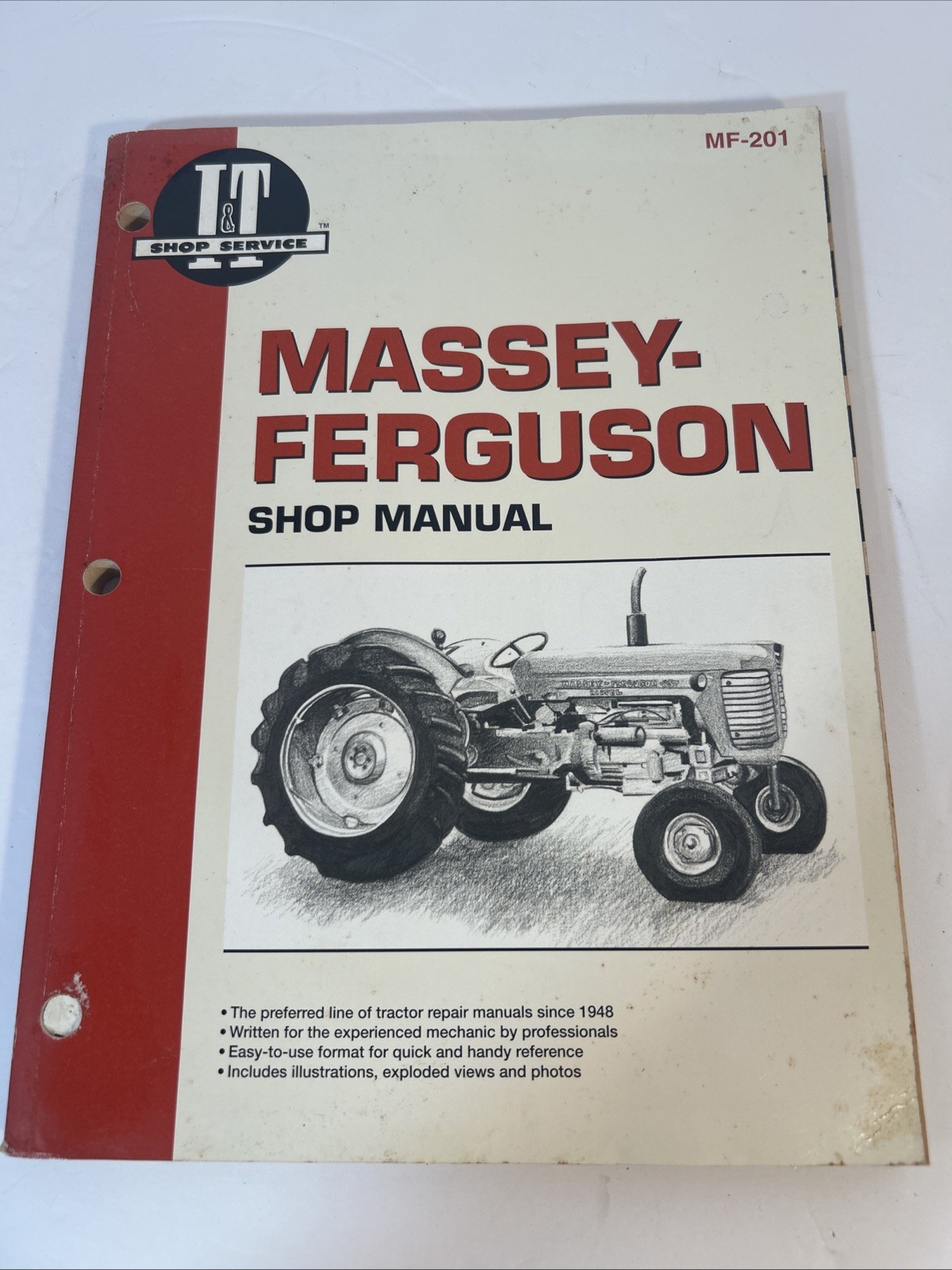 MASSEY- FERGUSON MF 201 Shop Manual Book MF 65, 85, 88 1080, 1085, 1100, 1130 +