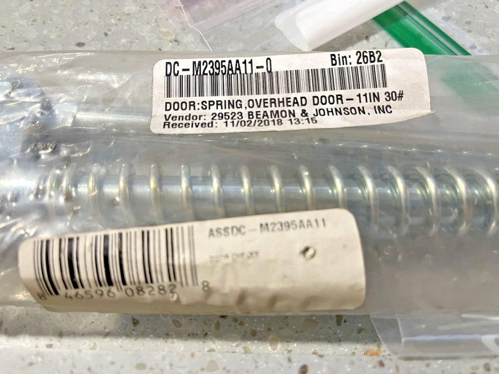 NNB DOOR SPRING 11″ ARM SS 30L … SET OF 2