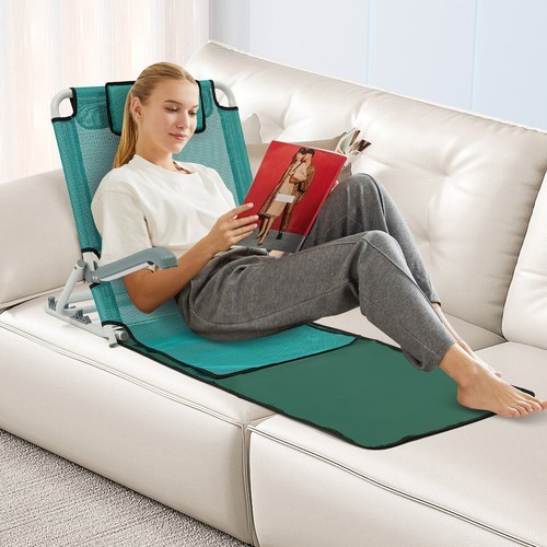 Foldable Adjustable Bed Backrest Support Sit-up Back Rest Bed Chair 198.42 lbs