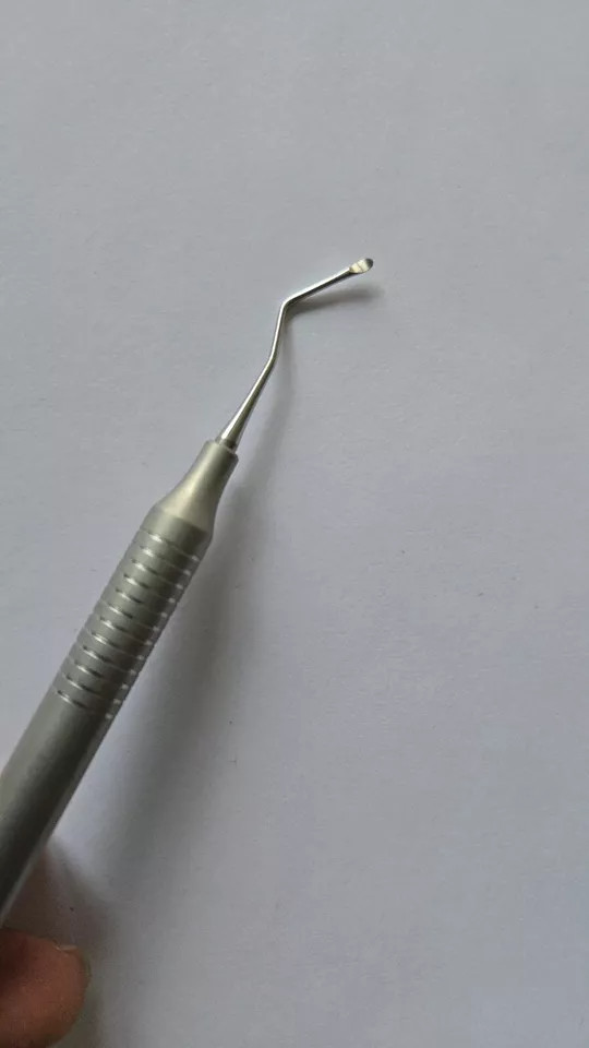 Dental Orthodontist Instrument 1.5mm Oval Spoon Excavators Hollow Handle New CE