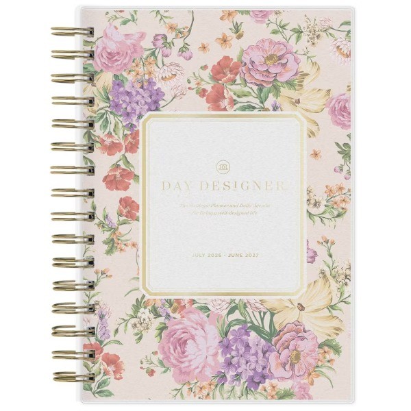5"x8" 2026-2027 Planner Fiona Rose Blush Frosted Daily/Monthly