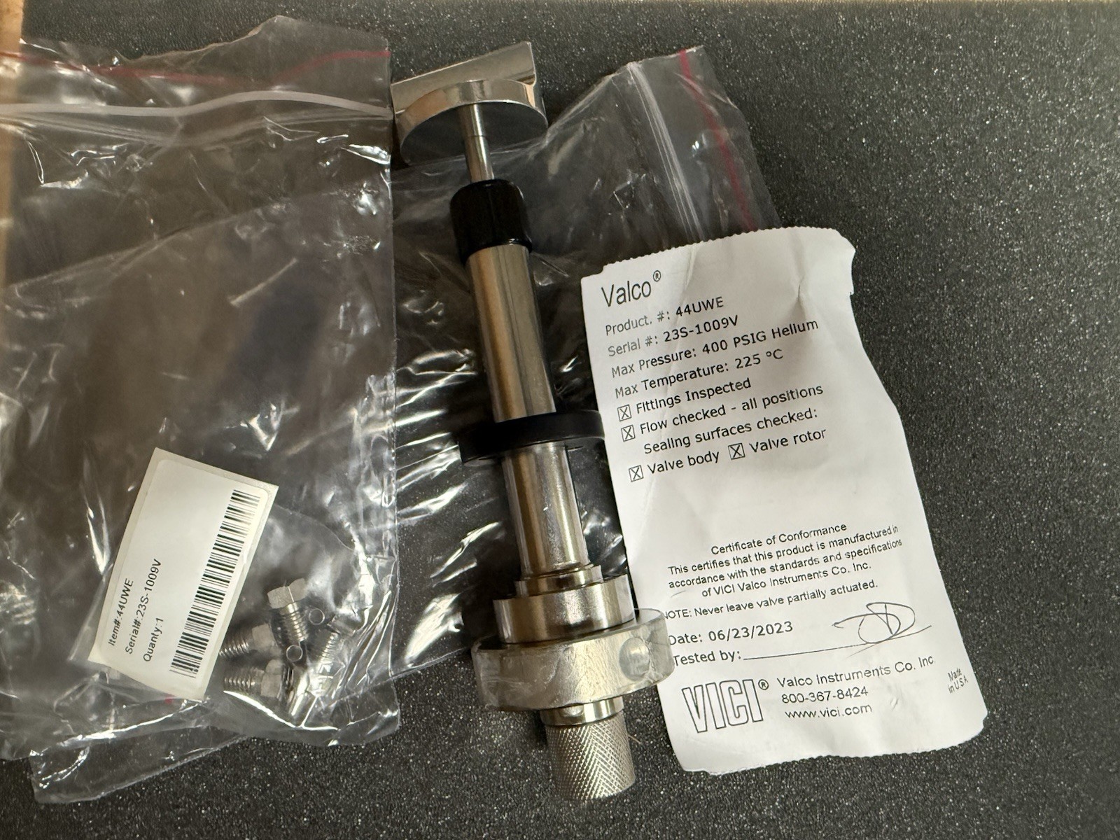 Valco 44UWE GC Valve