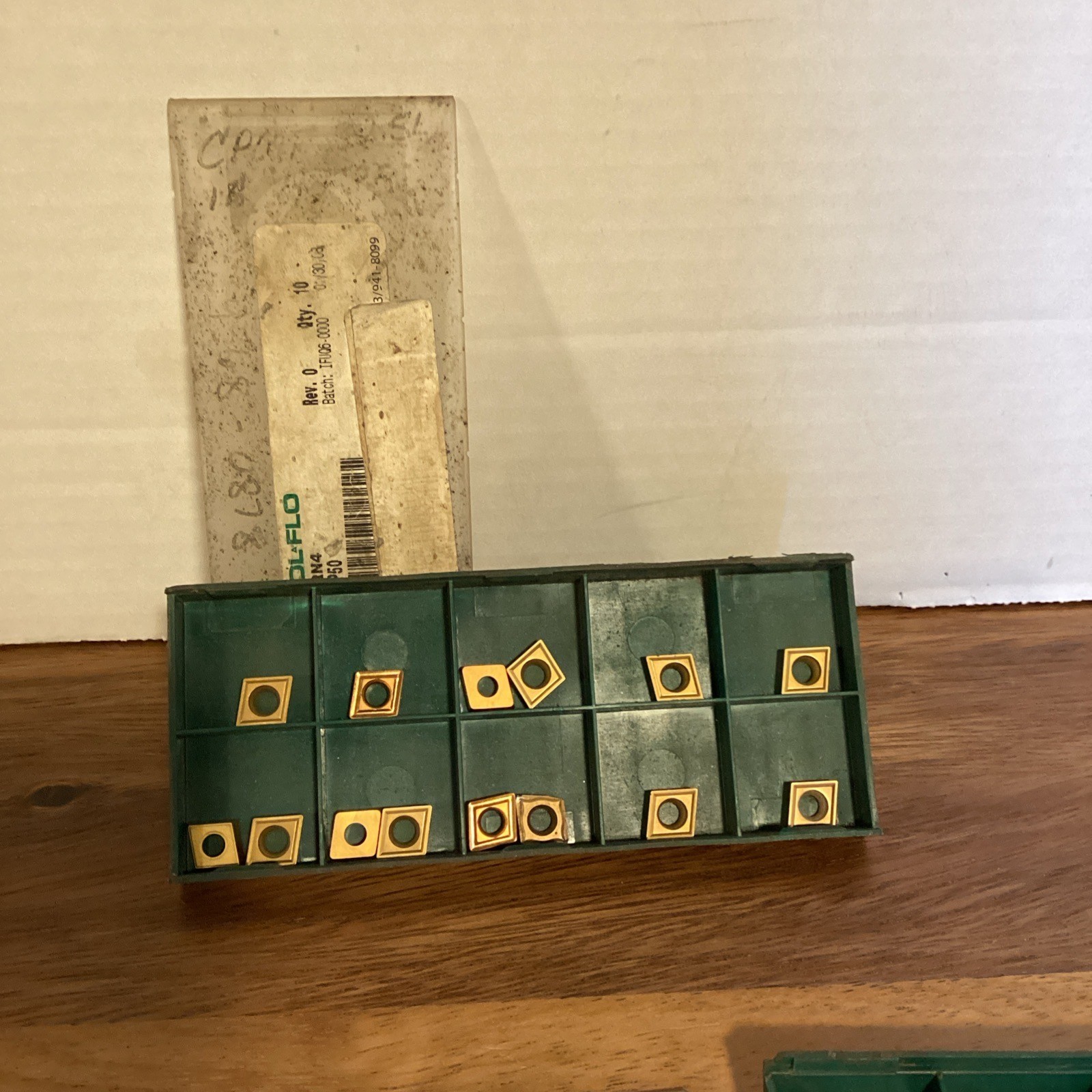 Lot of 22 ToolFlo Carbide Inserts Various Styles/Sizes (As Shown)