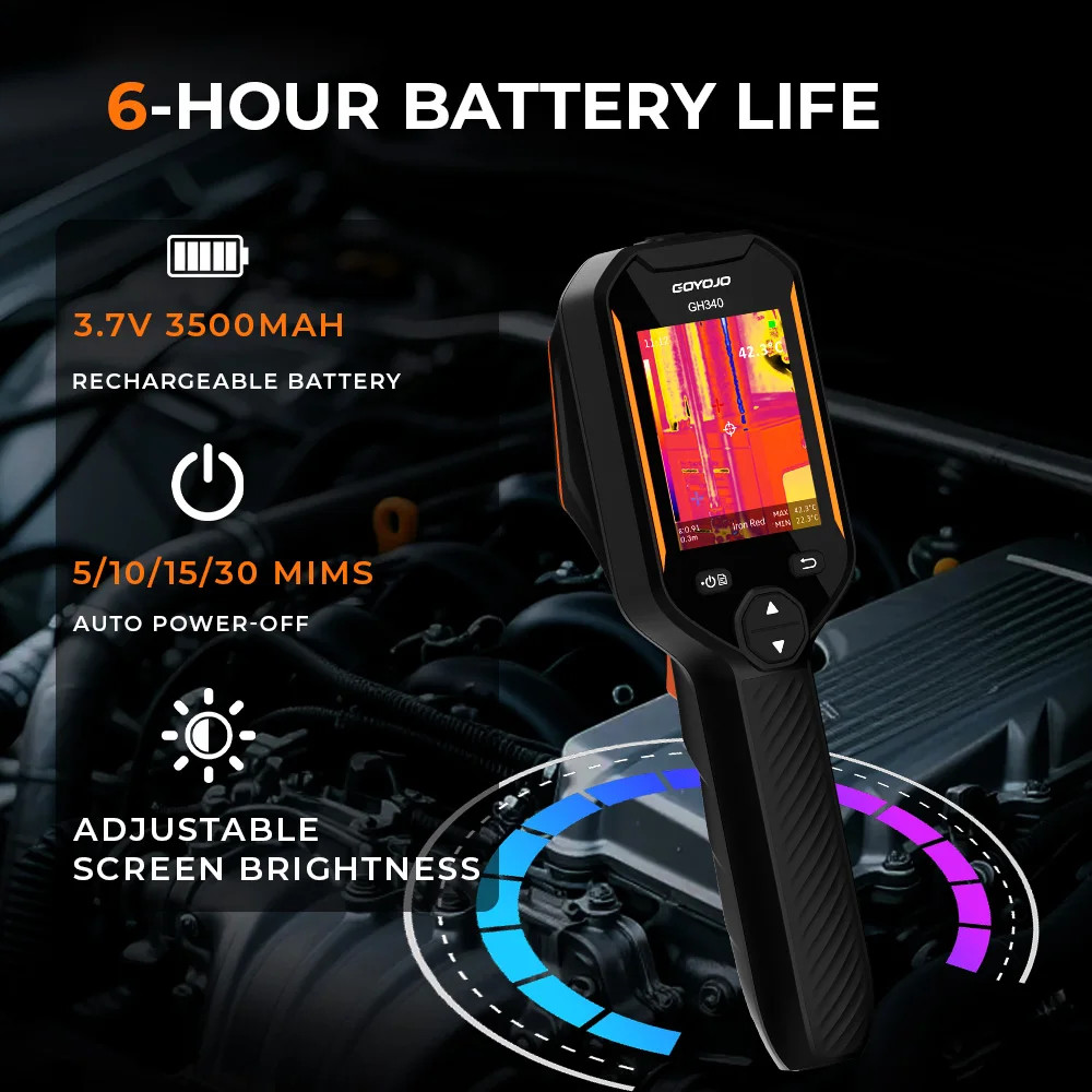 GOYOJO GH192/340 Thermal Imaging Camera for HVAC Electrical Building Inspection