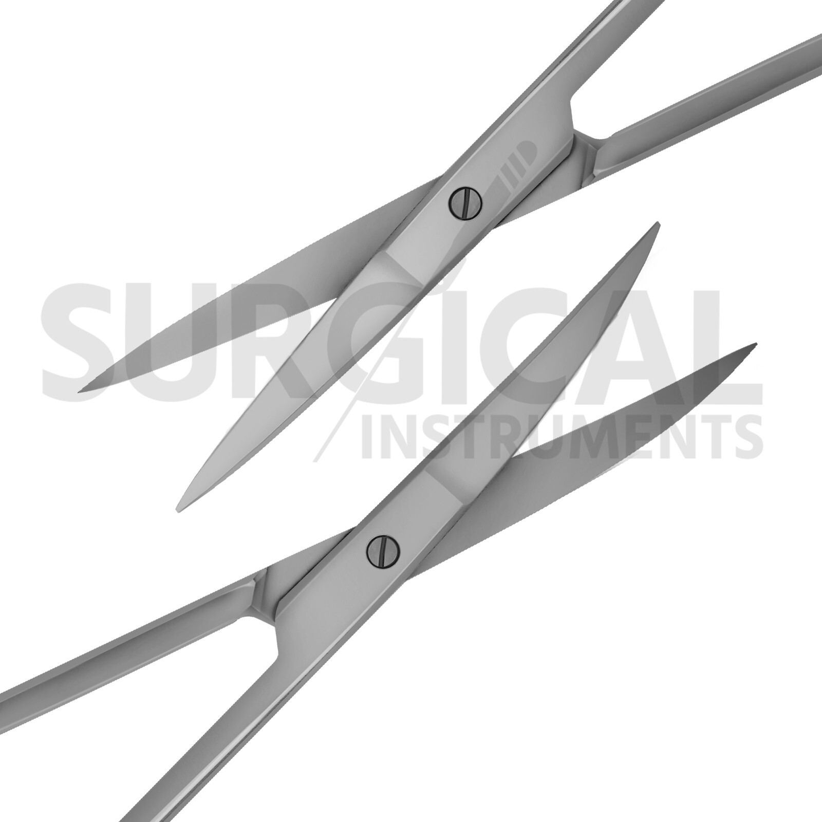 2 Iris Scissors 4.5″ Curved & Straight Surgical Dental Instruments