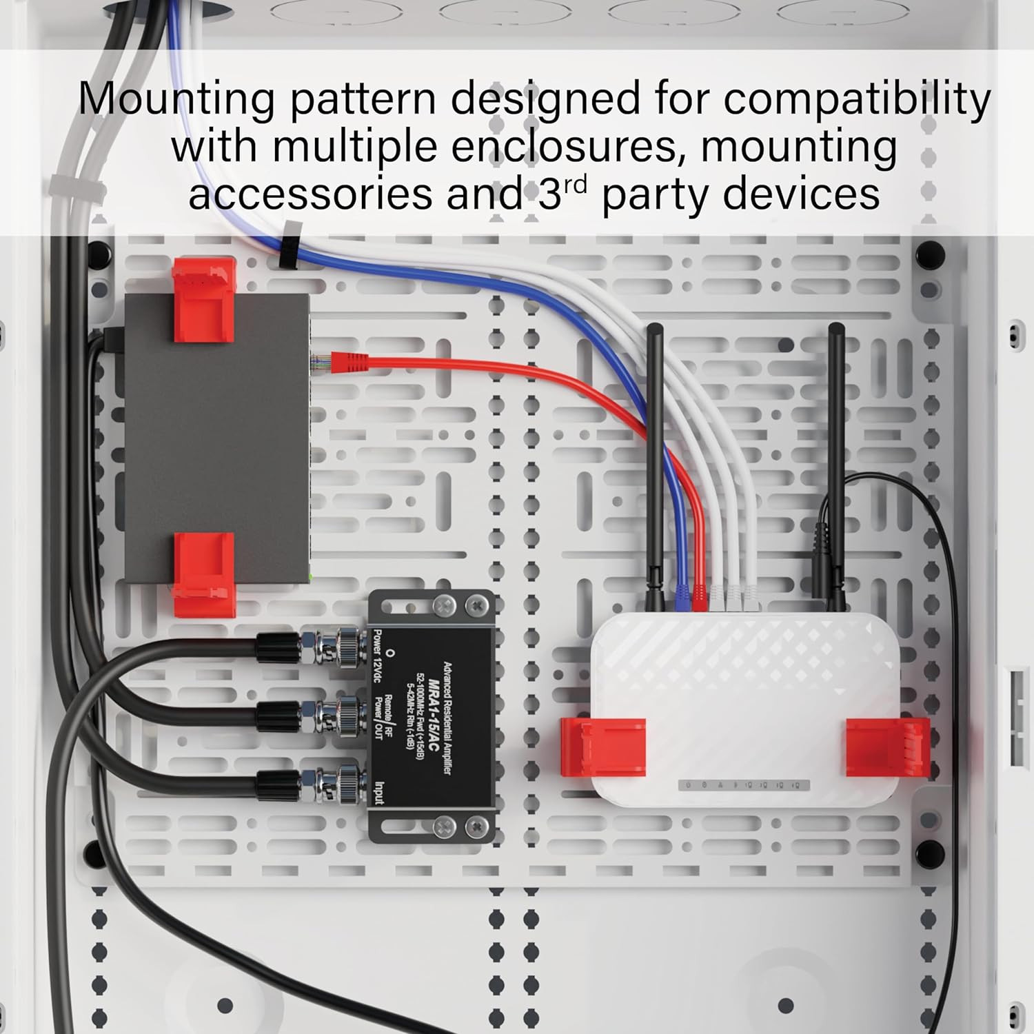 Legrand – Onq Universal Mounting Plate 10 Inch, Secure Devices in Structured Med
