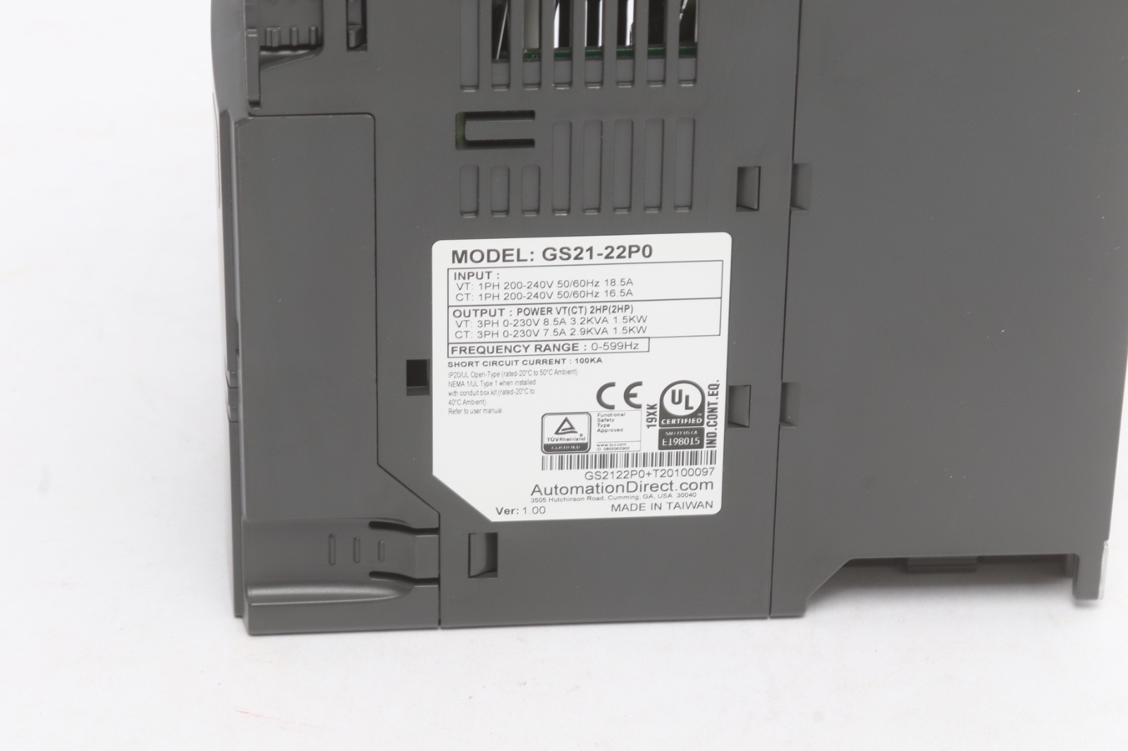 AutomationDirect GS drives and DURA pulse drives. gs21-22p0