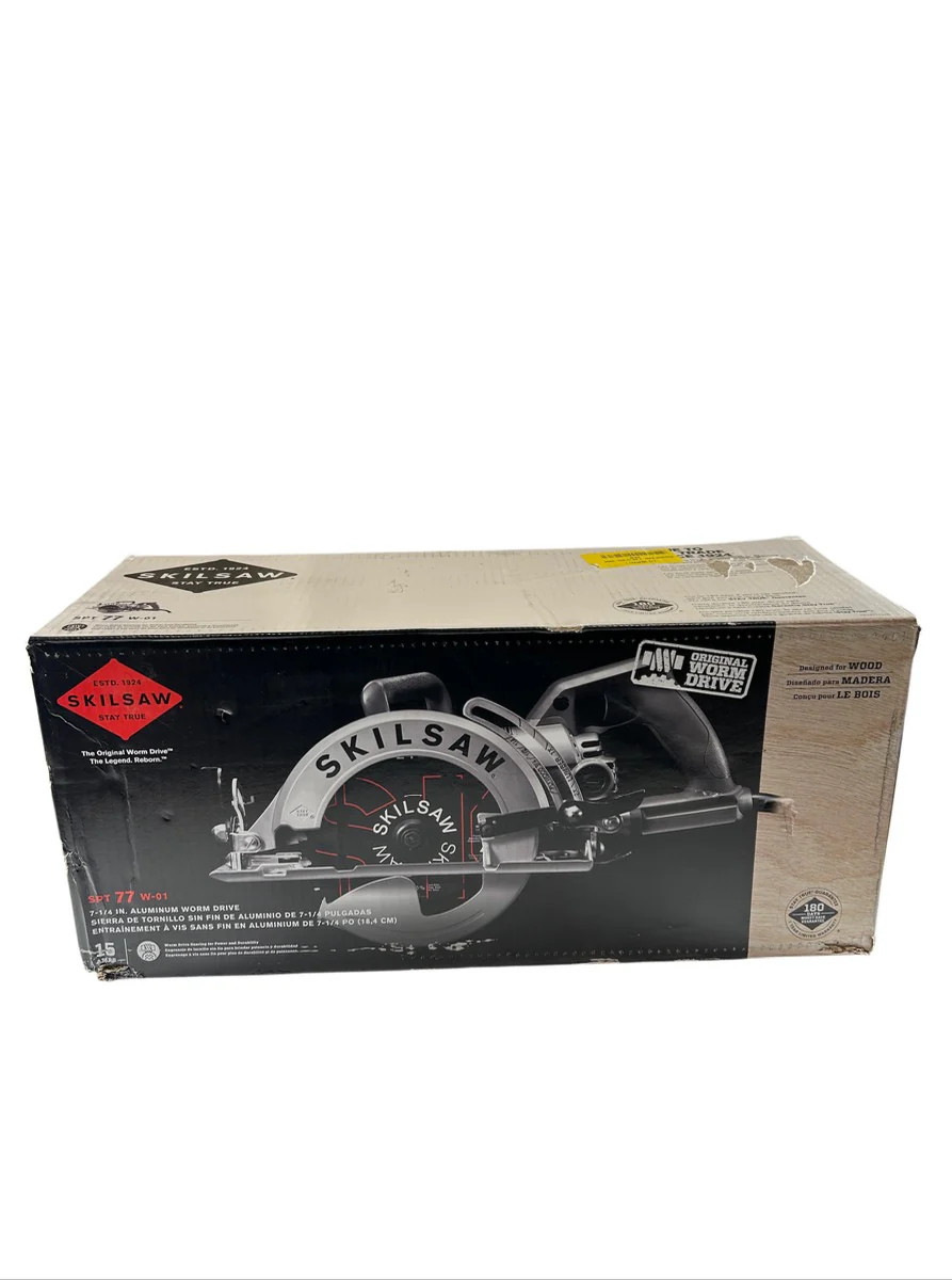 SKILSAW SPT77W-01 7-1/4in 15A Aluminum Worm Drive Circular Saw