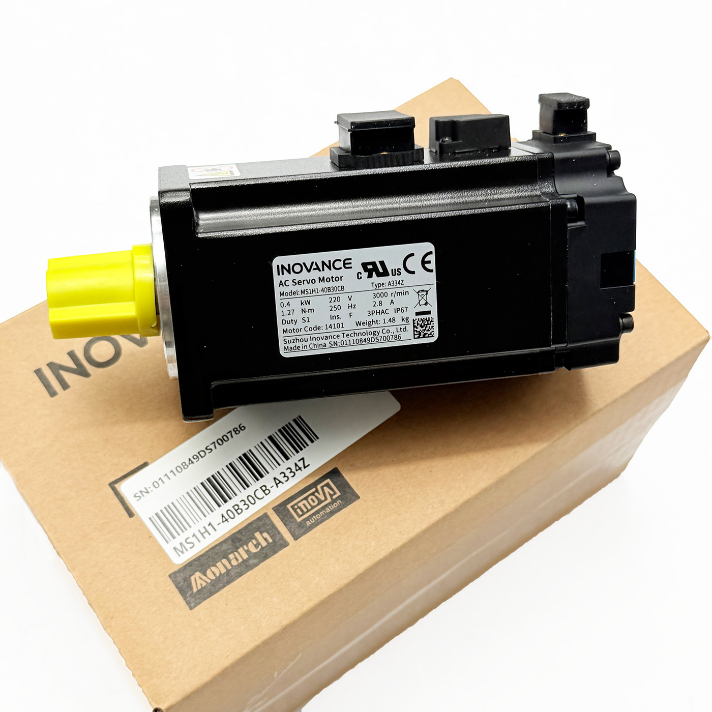 Brand New 1Pcs MS1H1-40B30CB-A334Z for INOVANCE Servo Motor MS1H140B30CB-A334Z