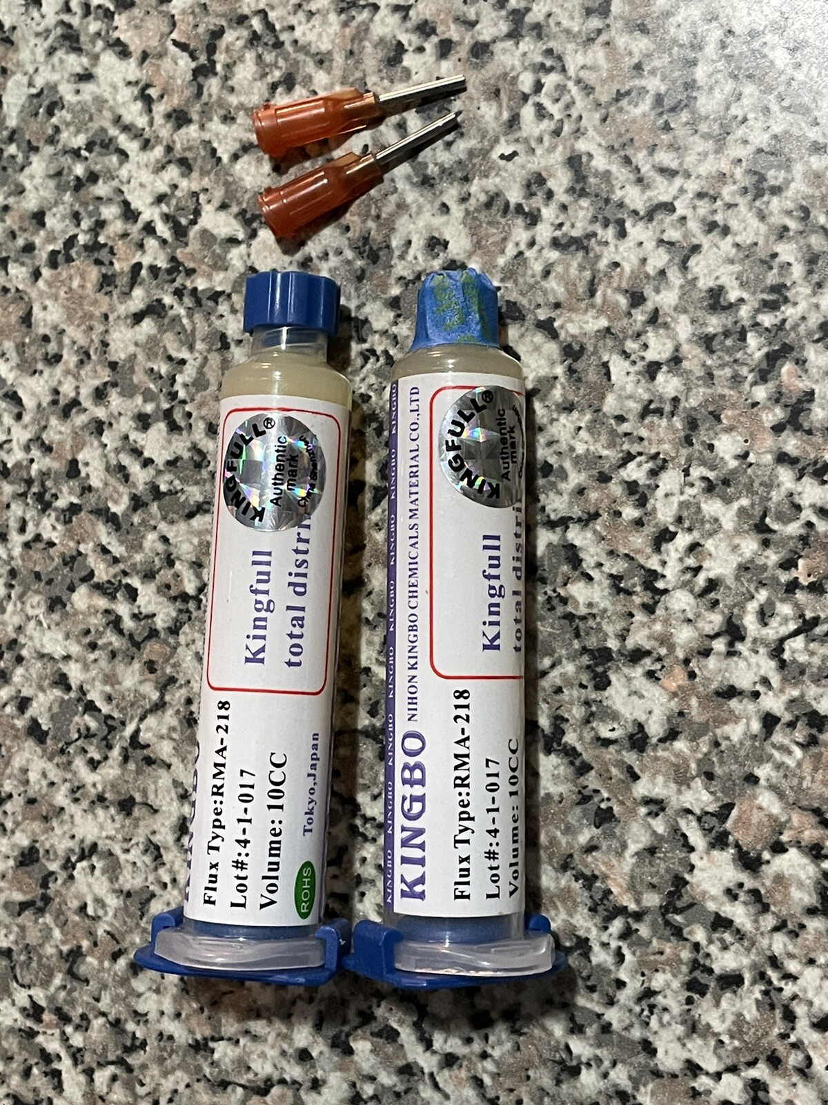 Kingbo Soldering Syringe 2xlot -( 1 New 1 Used )