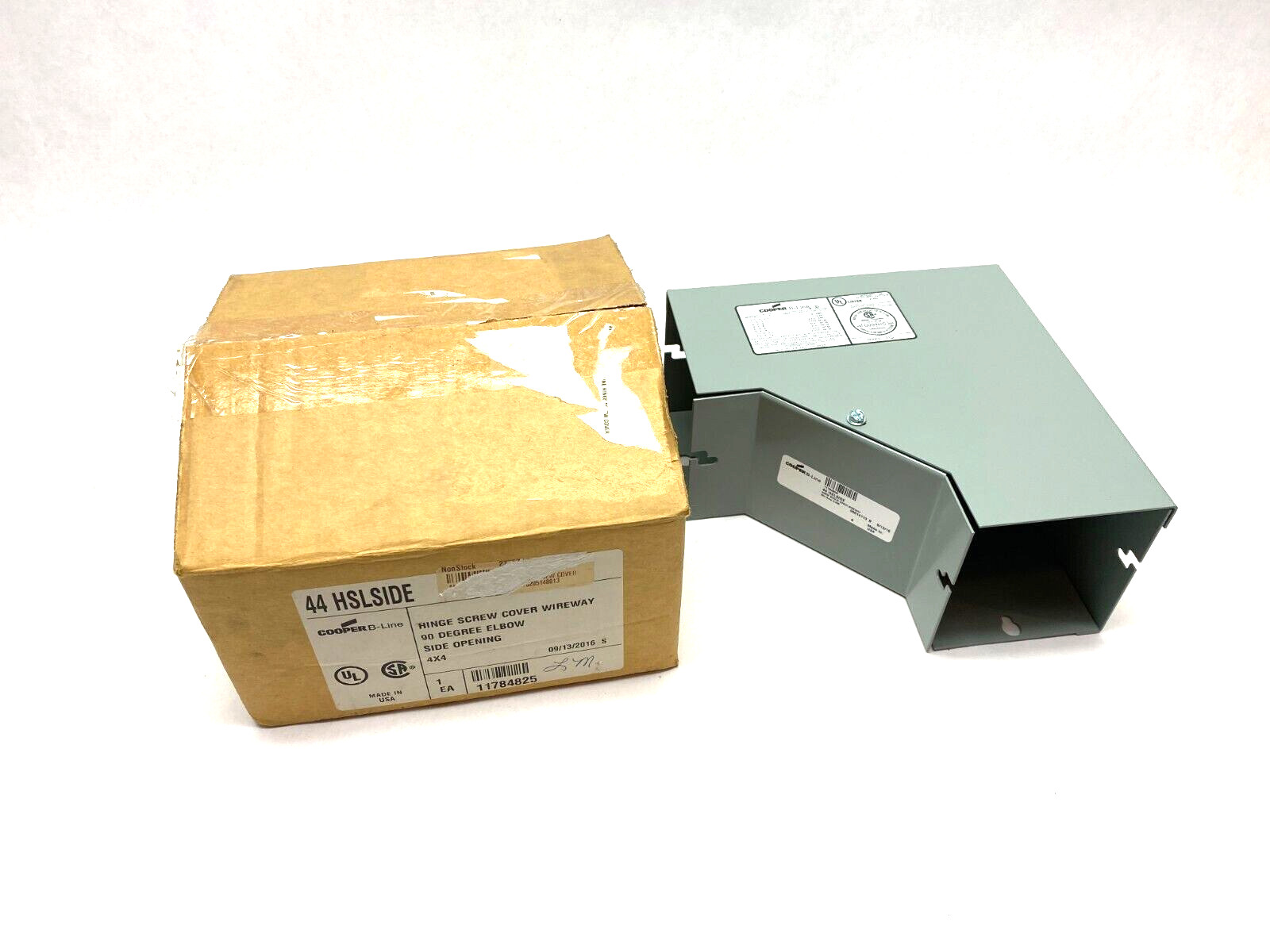 Cooper B-Line 44HSLSIDE Wireway Elbow Hinge Screw Cover 90-Degree Side Opening