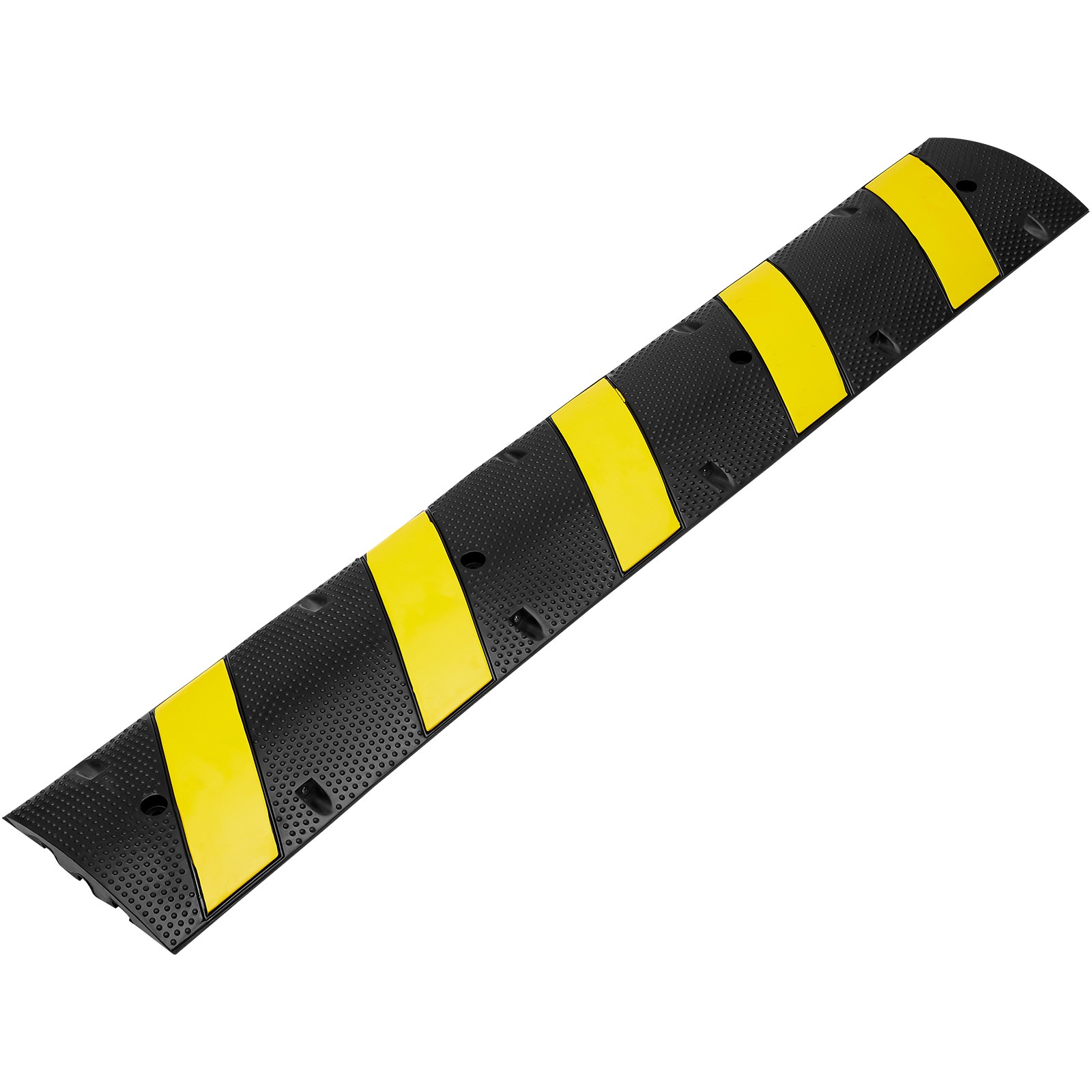 VEVOR 2 PCs 72» Rubber Speed Bump 2 Channel 22000lbs Load Heavy Duty Speed Hump