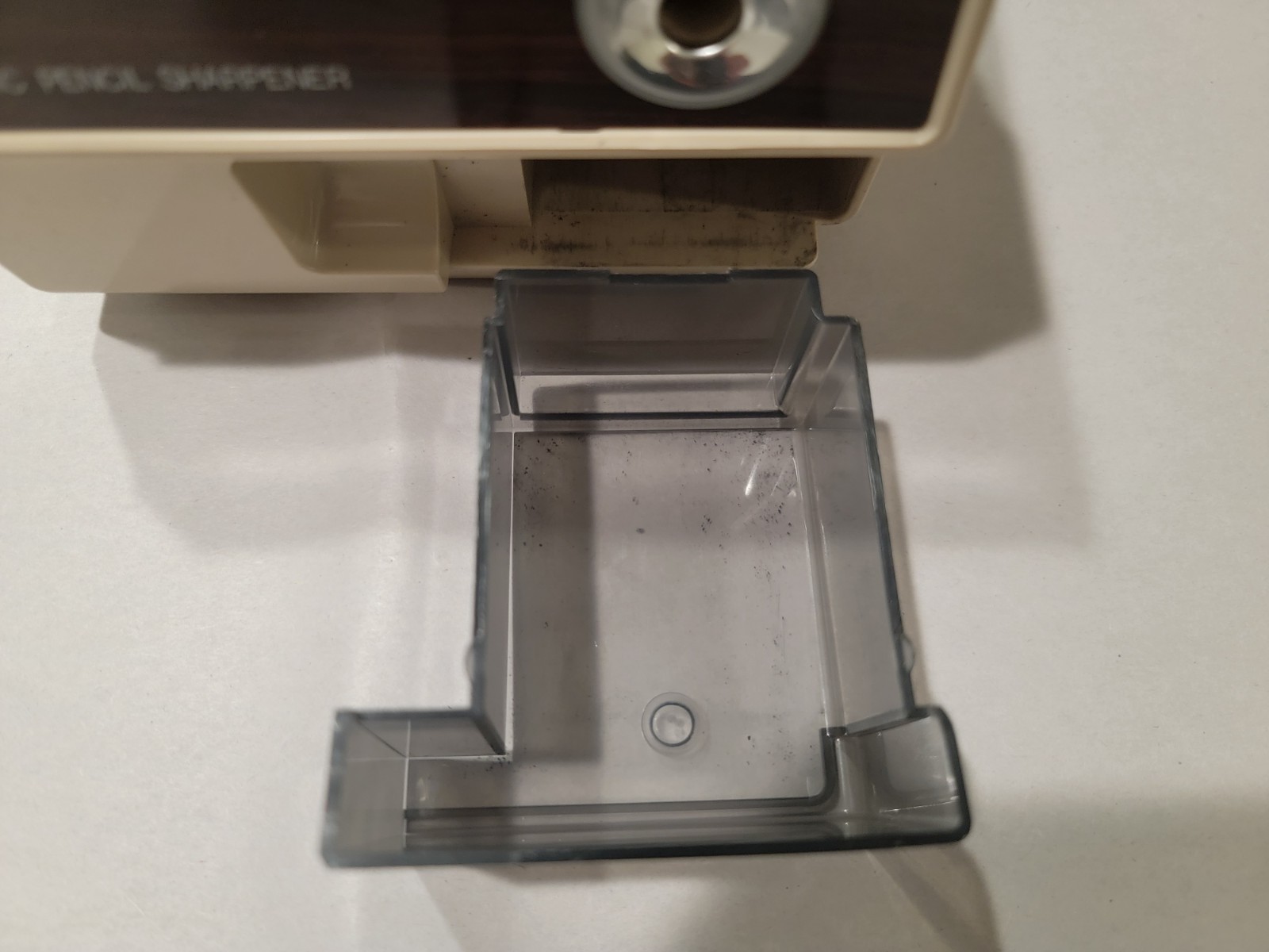 Vintage Panasonic KP-110 Auto Stop Electric Pencil Sharpener Beige With Orig Box