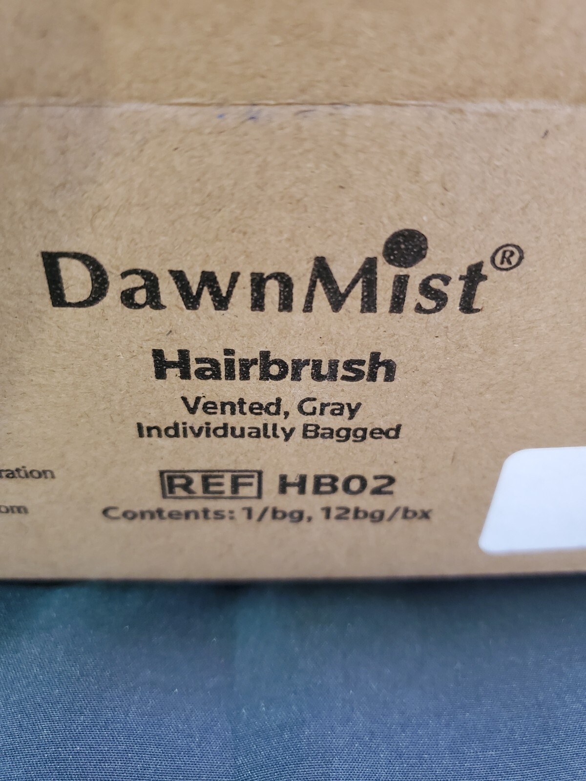 DUKAL Corp HB02 DawnMist Hairbrush Vented with Plastic Bristles 8 inches (12-pk)