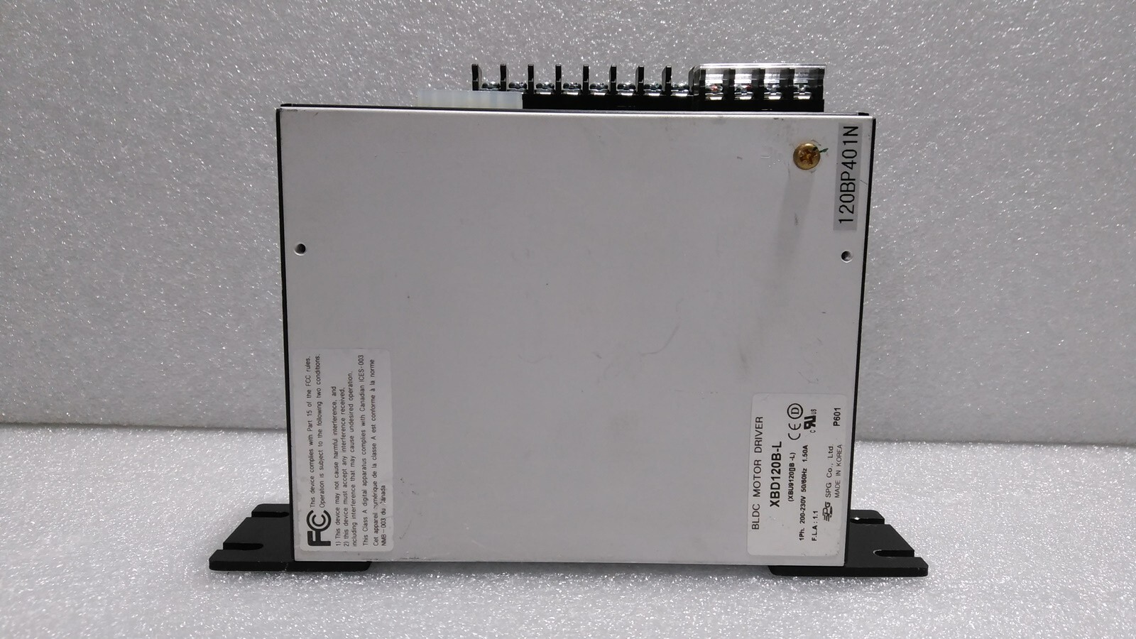 [Used] SPG / XBD120B-L / BLDC MOTOR DRIVER, 1.5A, 1pcs