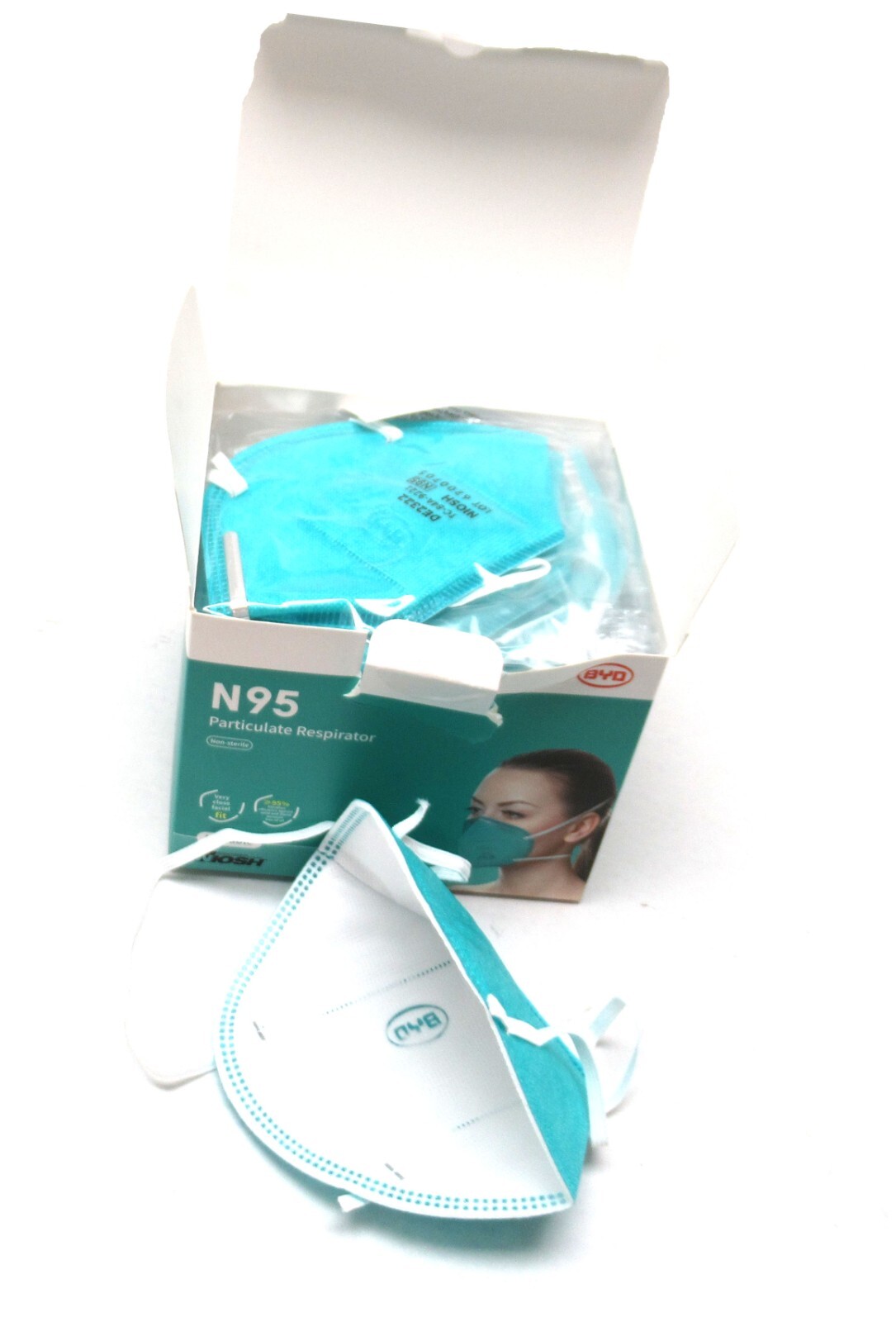 N95 Face Mask Medical Respiratory Protection for 95% Filtering Efficiency Level