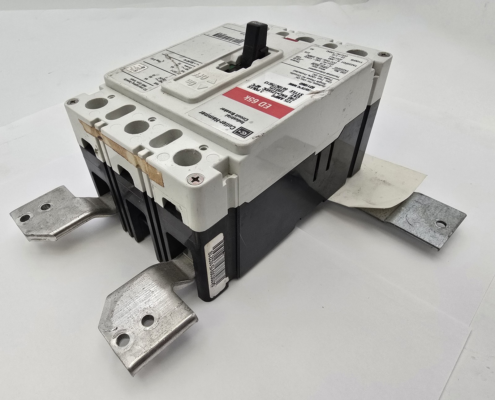 Cutler Hammer ED3125 Circuit Breaker 125A 240V 3P Style 6610C75G13